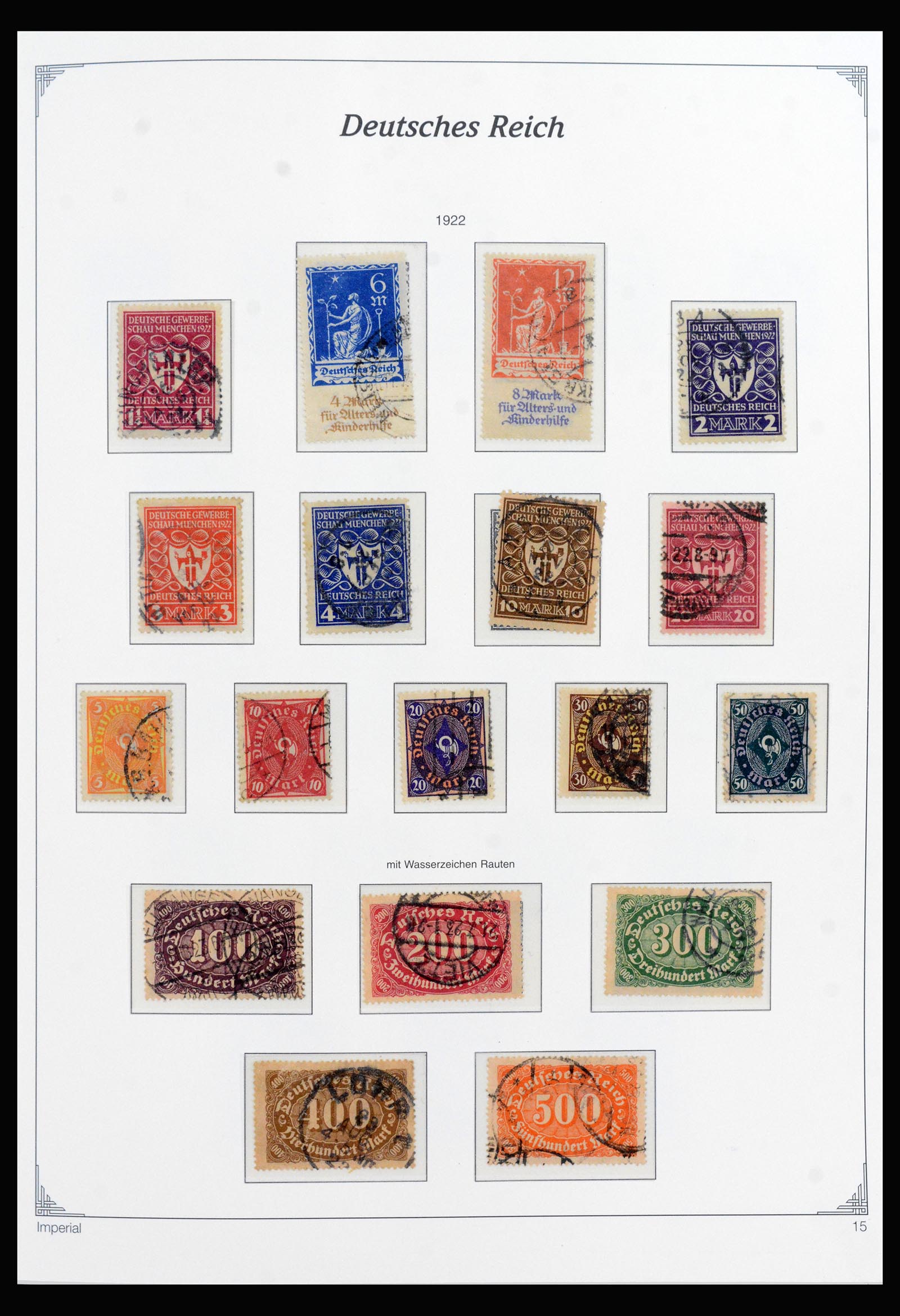 40145 0015 - Stamp collection 40145 Germany Reich complete 1872-1945.