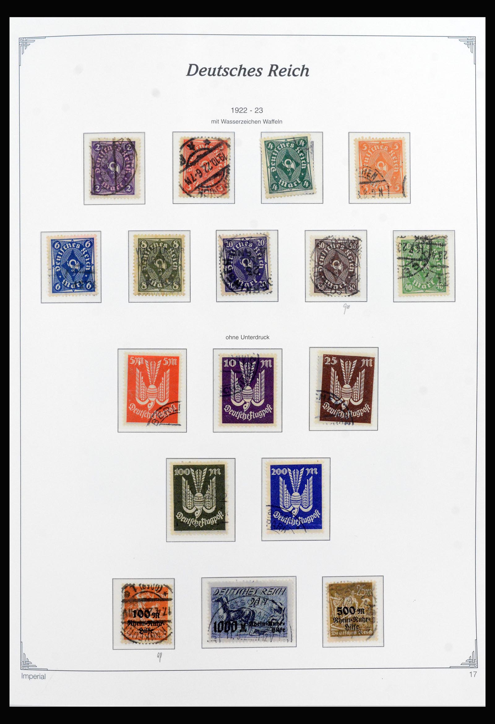 40145 0017 - Stamp collection 40145 Germany Reich complete 1872-1945.