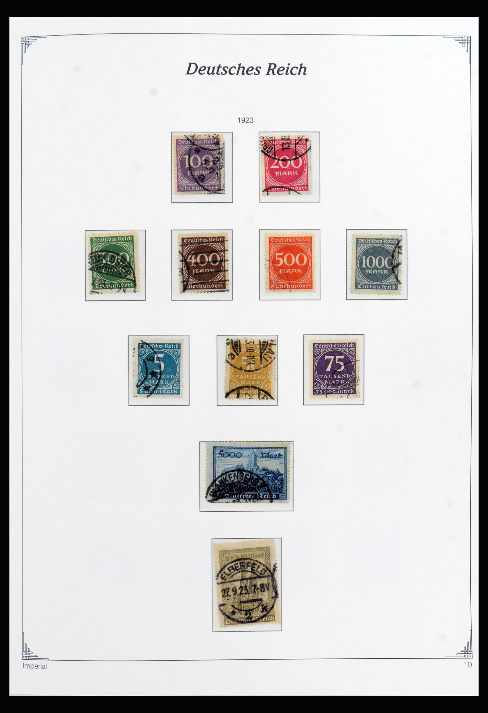 40145 0019 - Stamp collection 40145 Germany Reich complete 1872-1945.