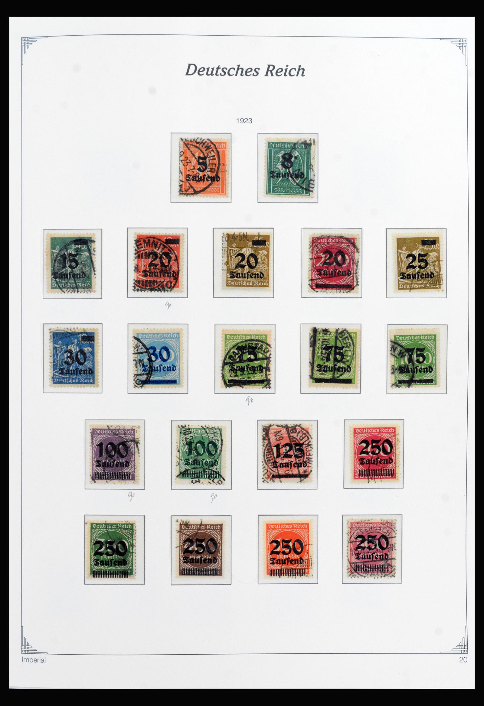 40145 0020 - Stamp collection 40145 Germany Reich complete 1872-1945.