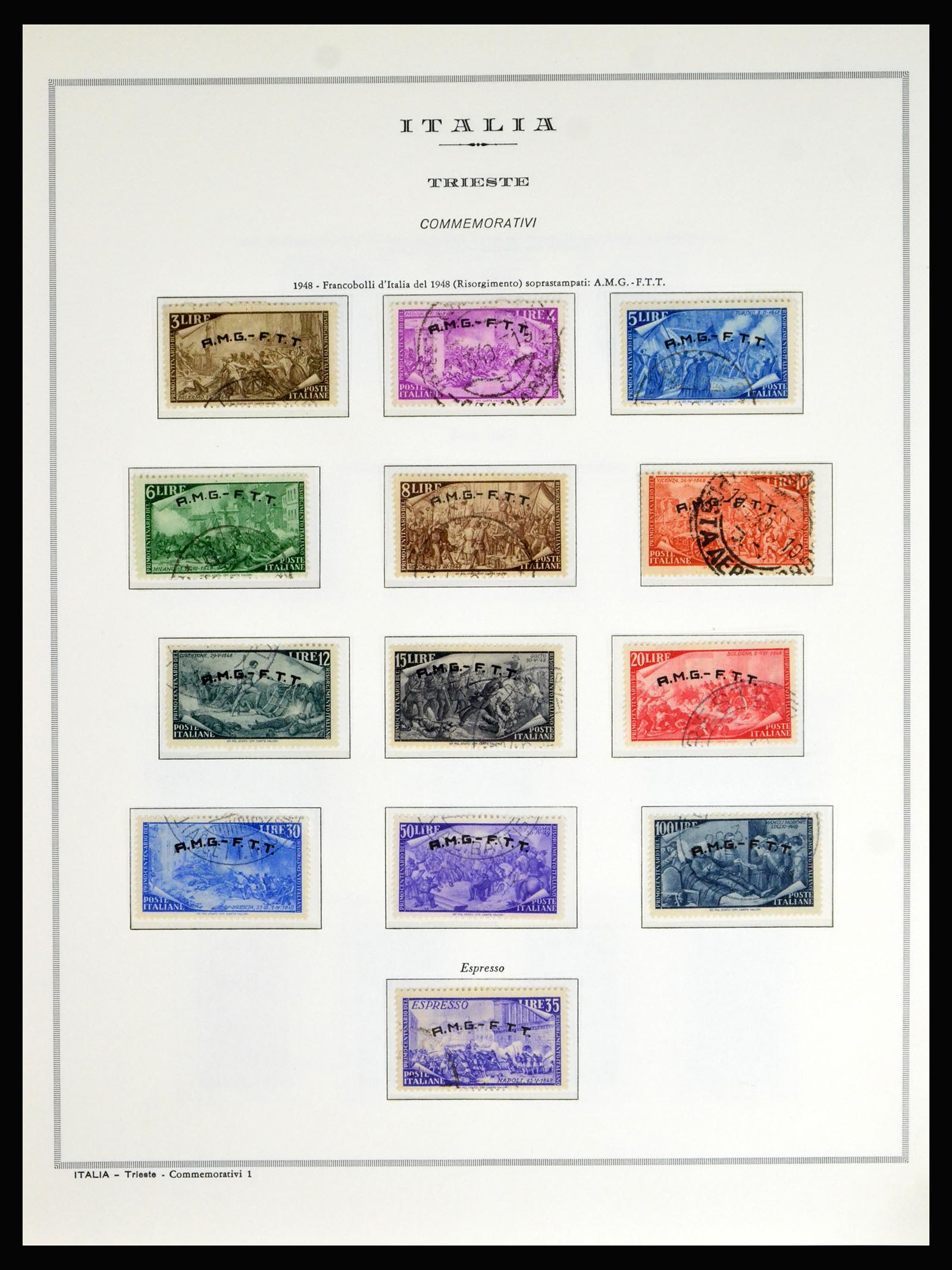 40146 0004 - Stamp collection 40146 Triest A 1945-1953.