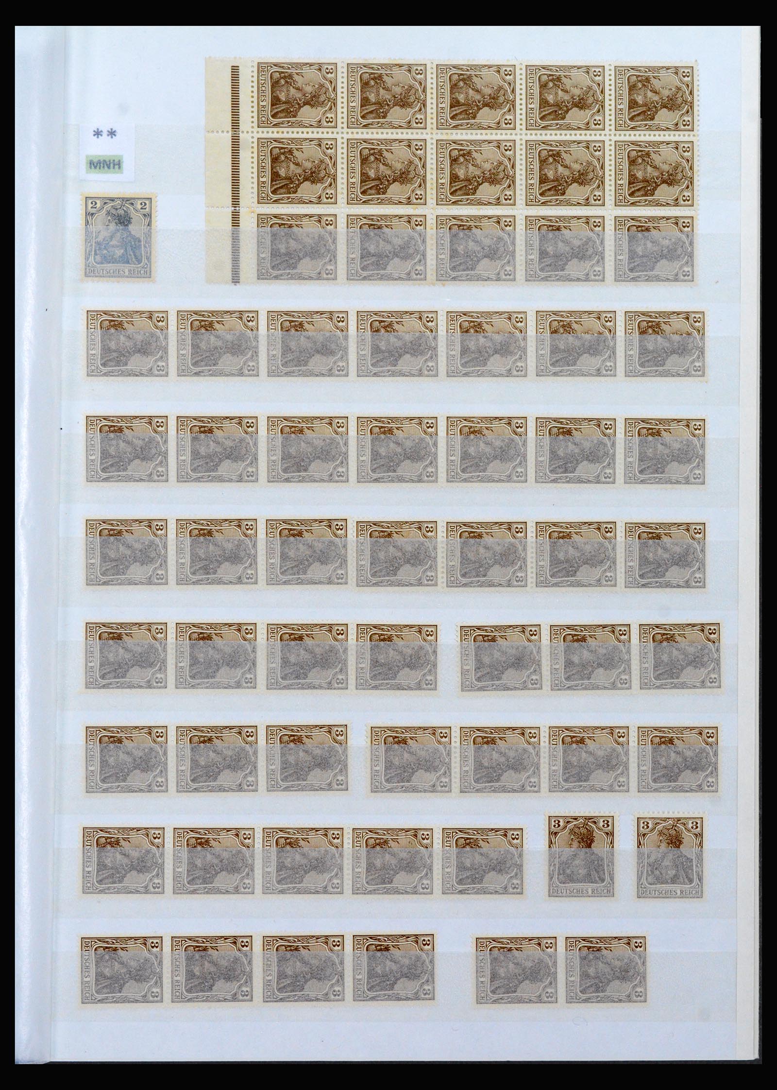 40159 0001 - Stamp collection 40159 German Reich MNH and cancelled.