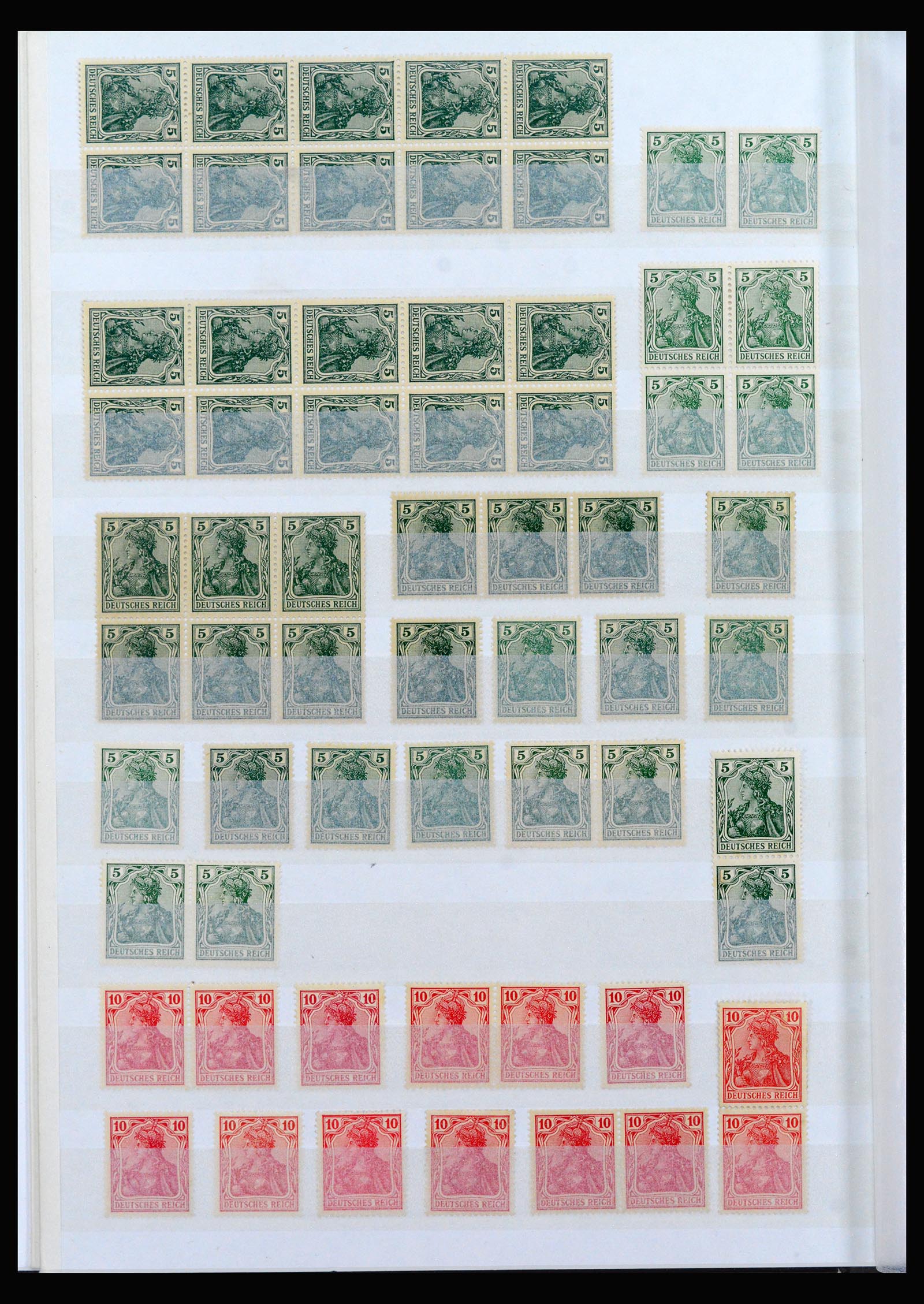 40159 0004 - Stamp collection 40159 German Reich MNH and cancelled.