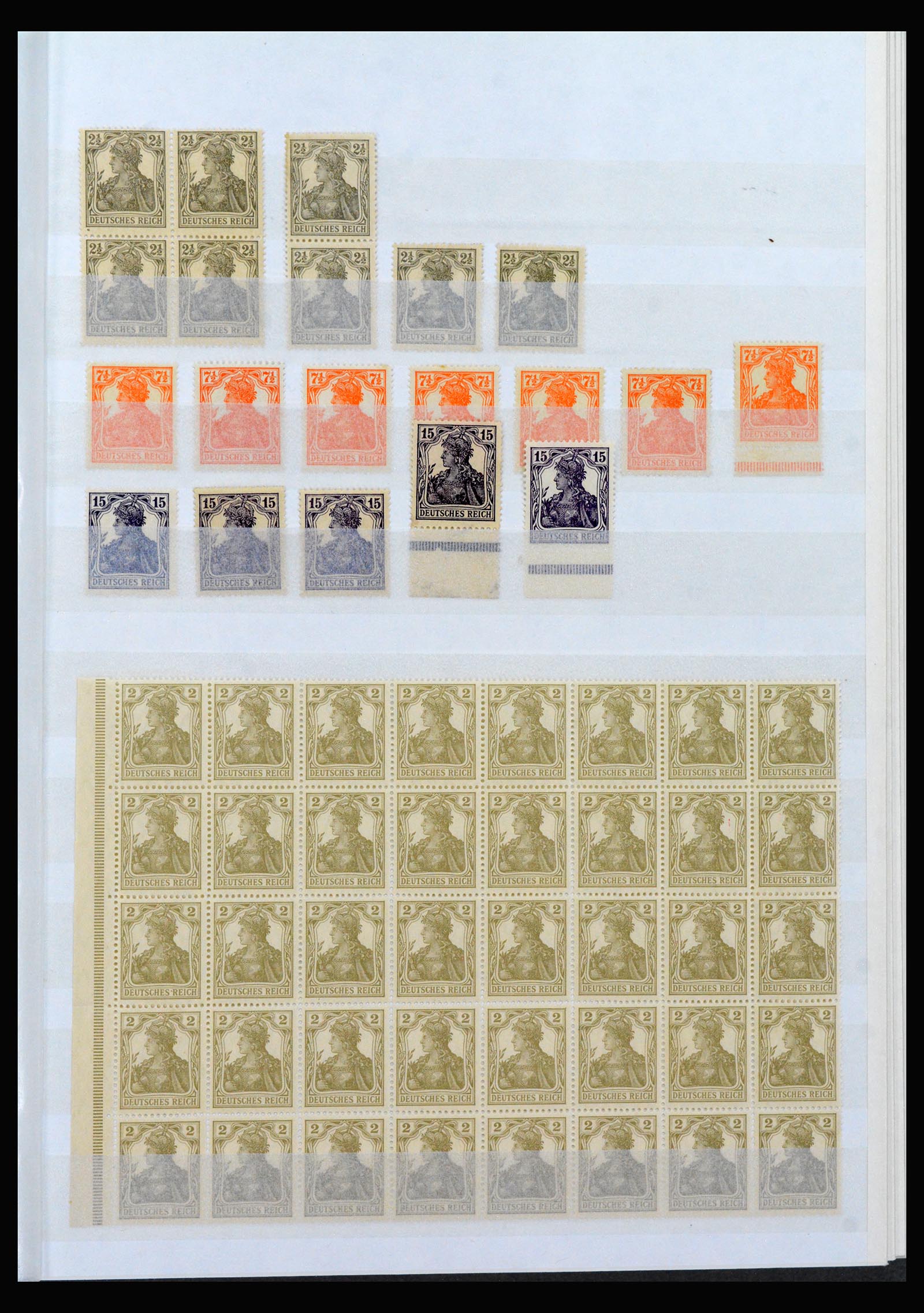 40159 0007 - Stamp collection 40159 German Reich MNH and cancelled.