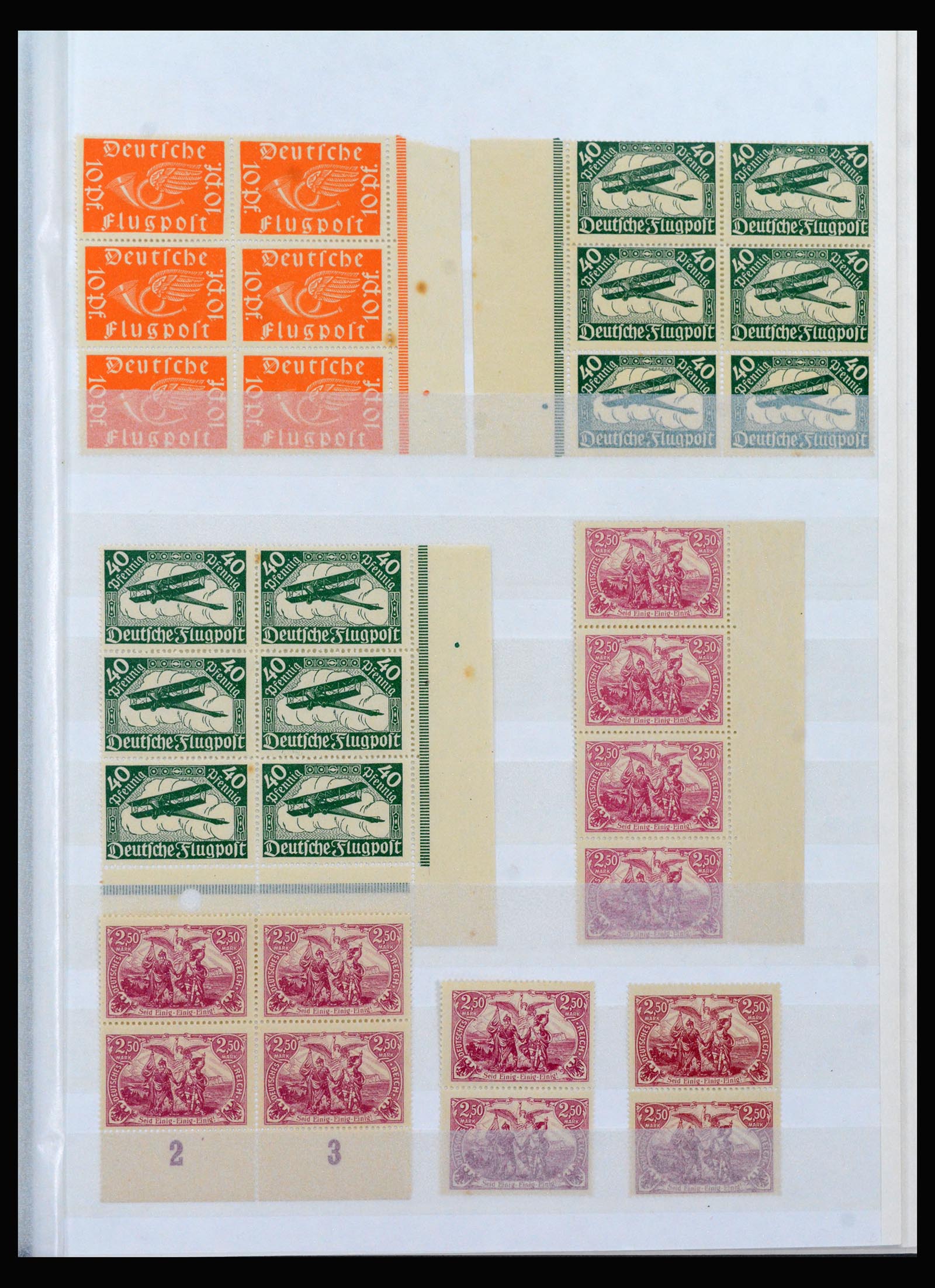 40159 0011 - Stamp collection 40159 German Reich MNH and cancelled.