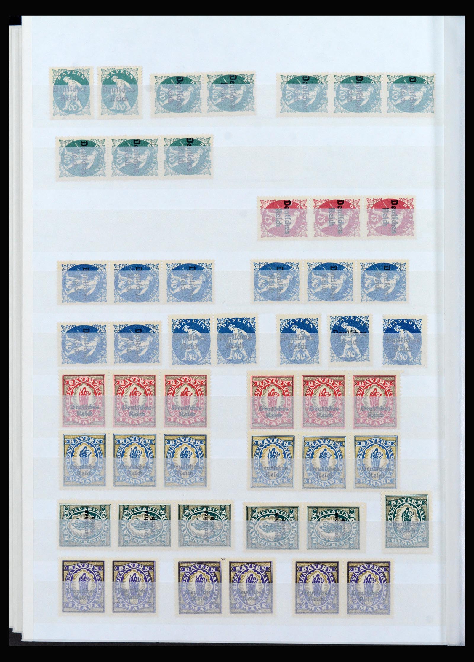 40159 0016 - Stamp collection 40159 German Reich MNH and cancelled.