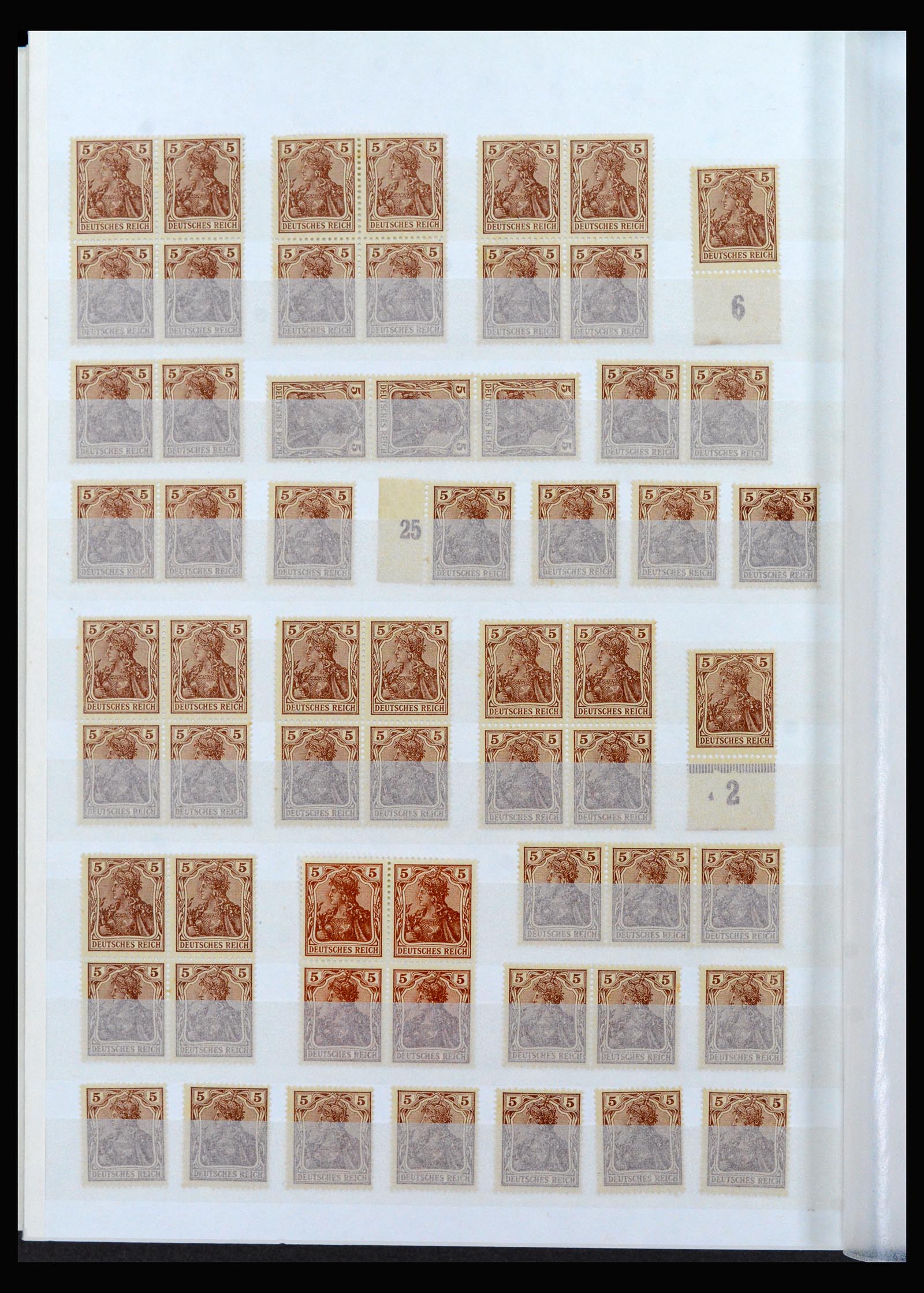 40159 0018 - Stamp collection 40159 German Reich MNH and cancelled.