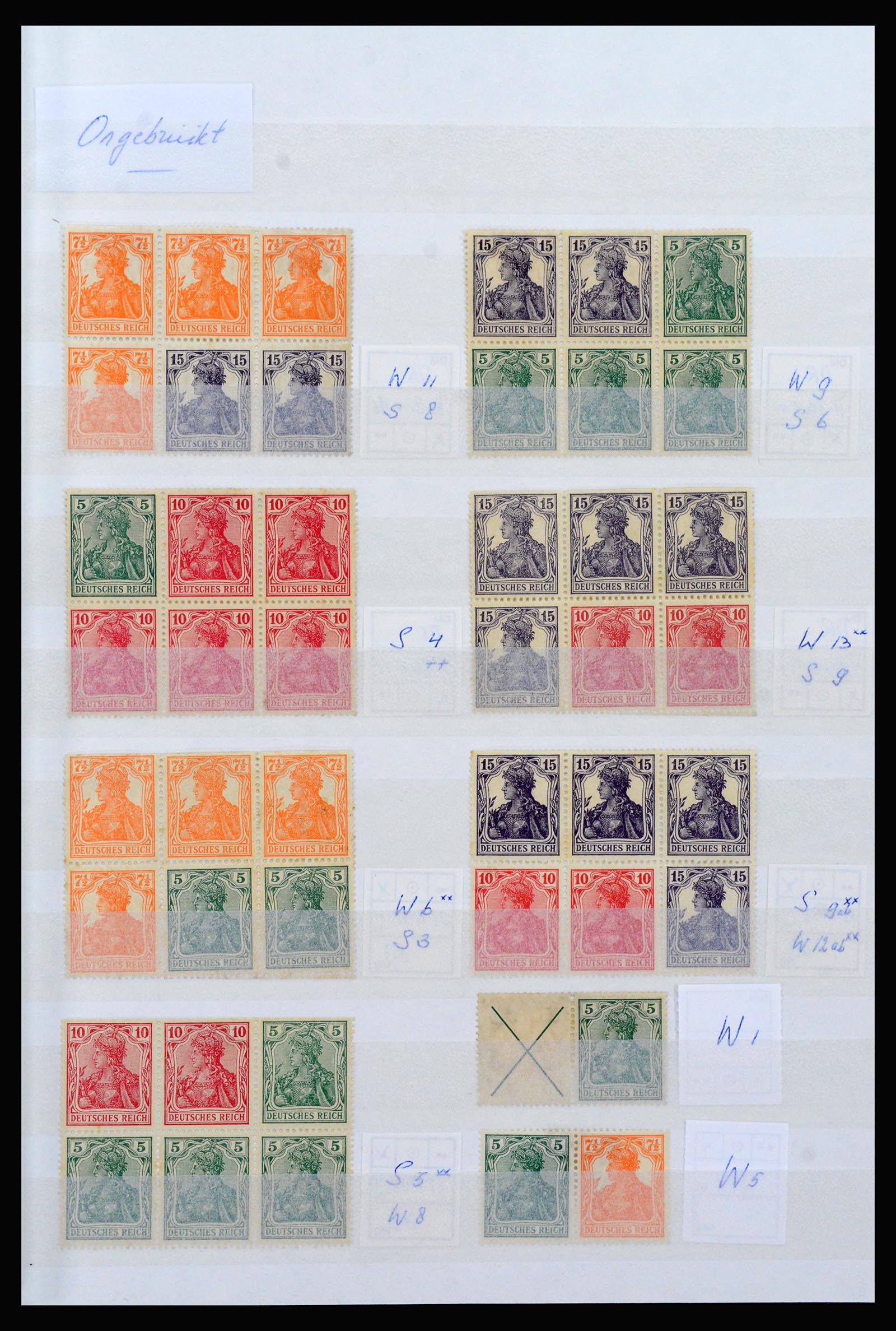 40160 0001 - Stamp collection 40160 MH combinations German Reich.