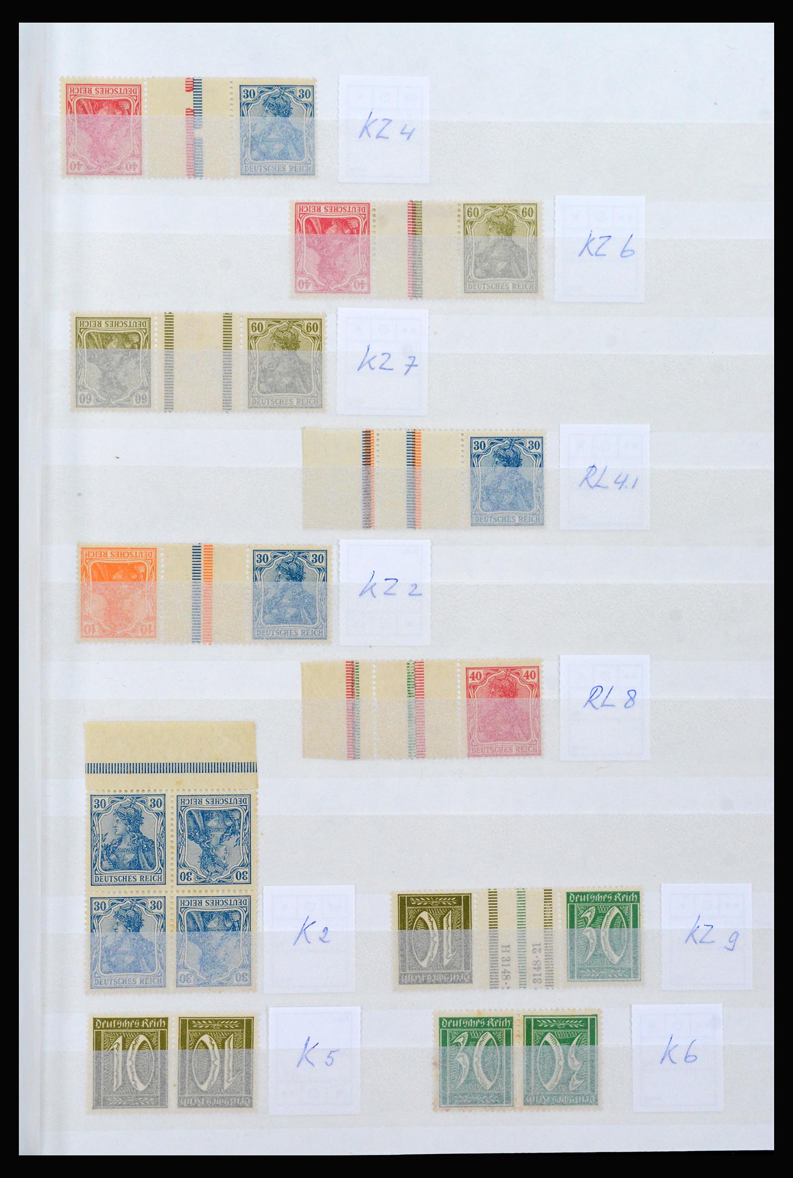 40160 0005 - Stamp collection 40160 MH combinations German Reich.