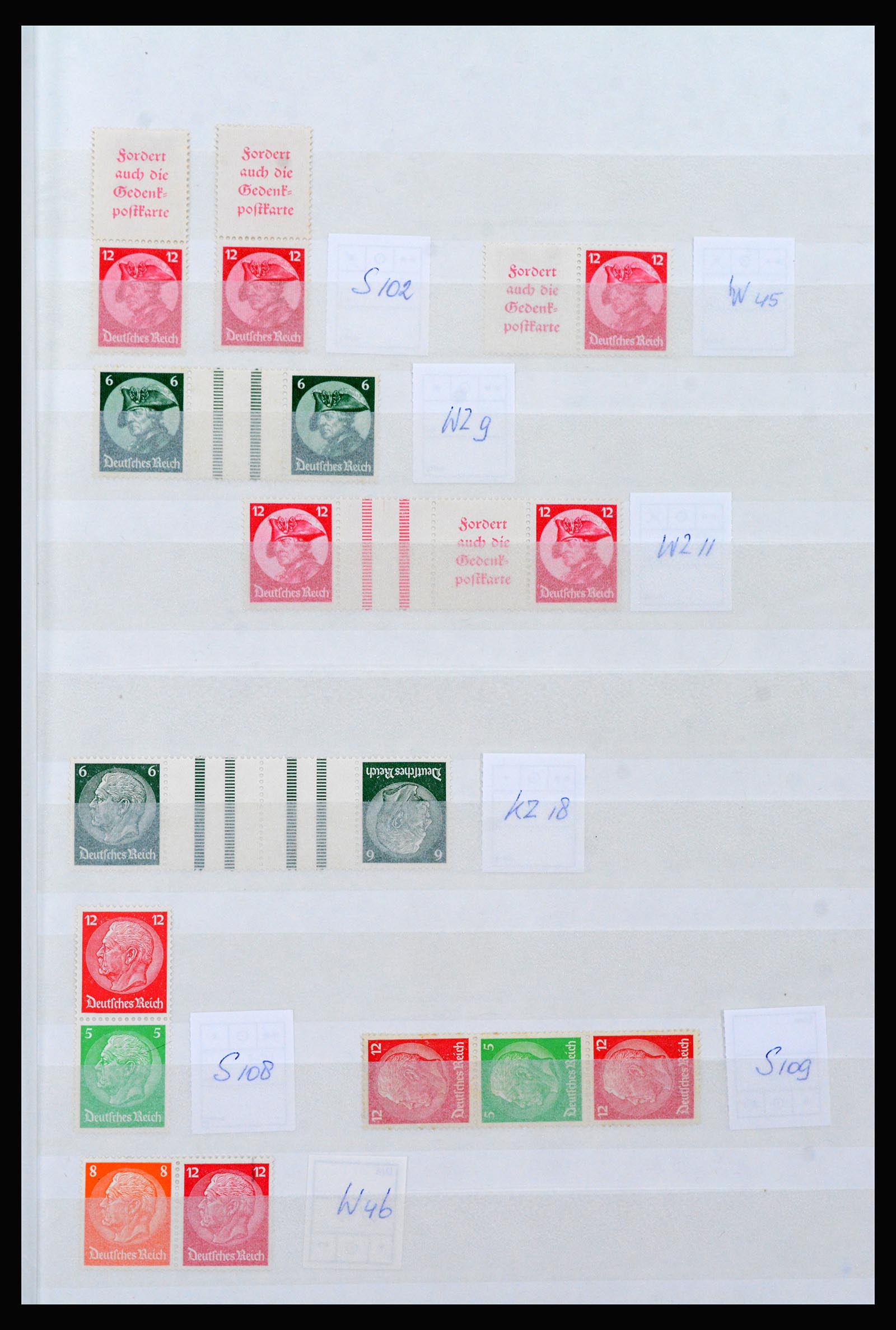 40160 0011 - Stamp collection 40160 MH combinations German Reich.