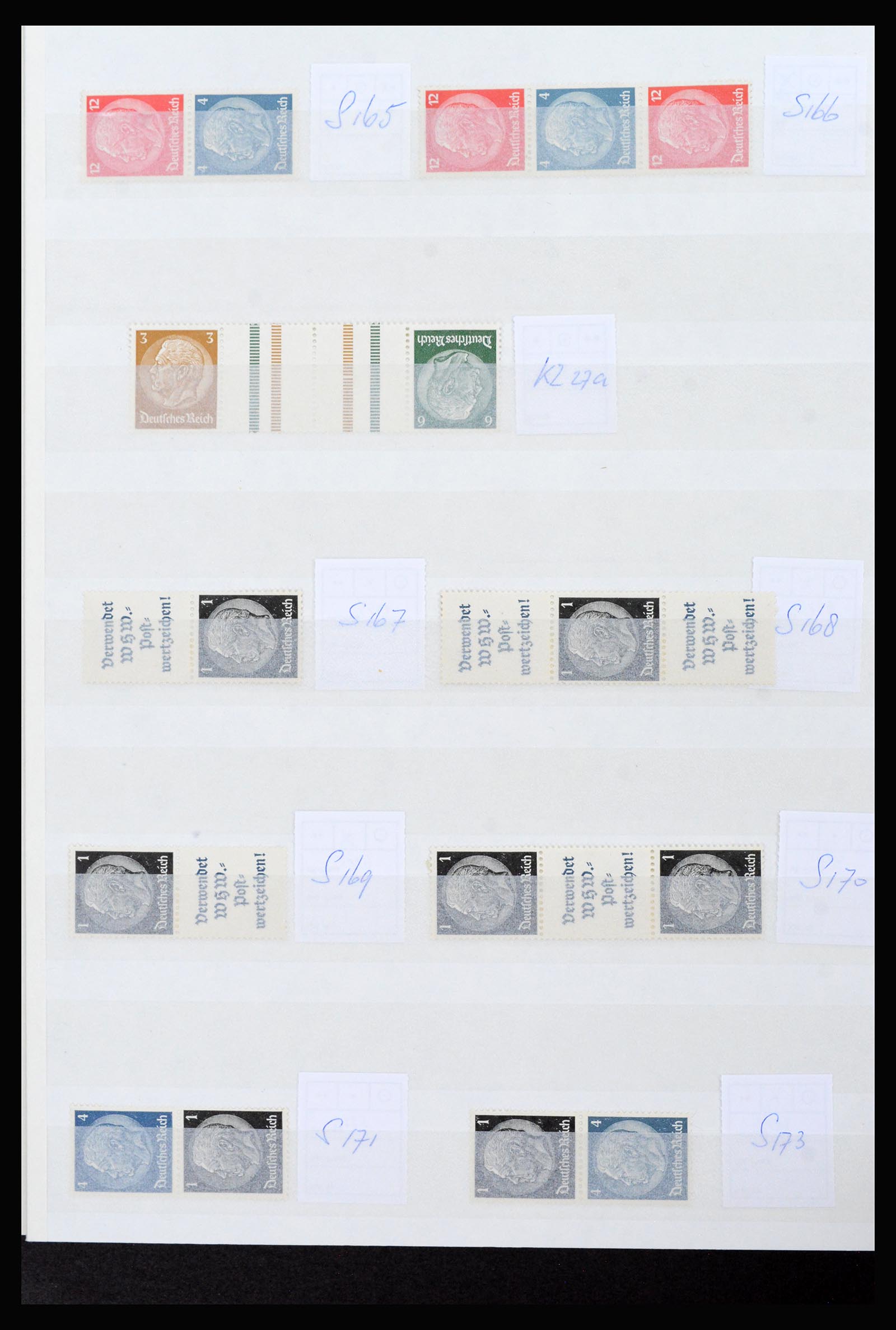 40160 0018 - Stamp collection 40160 MH combinations German Reich.