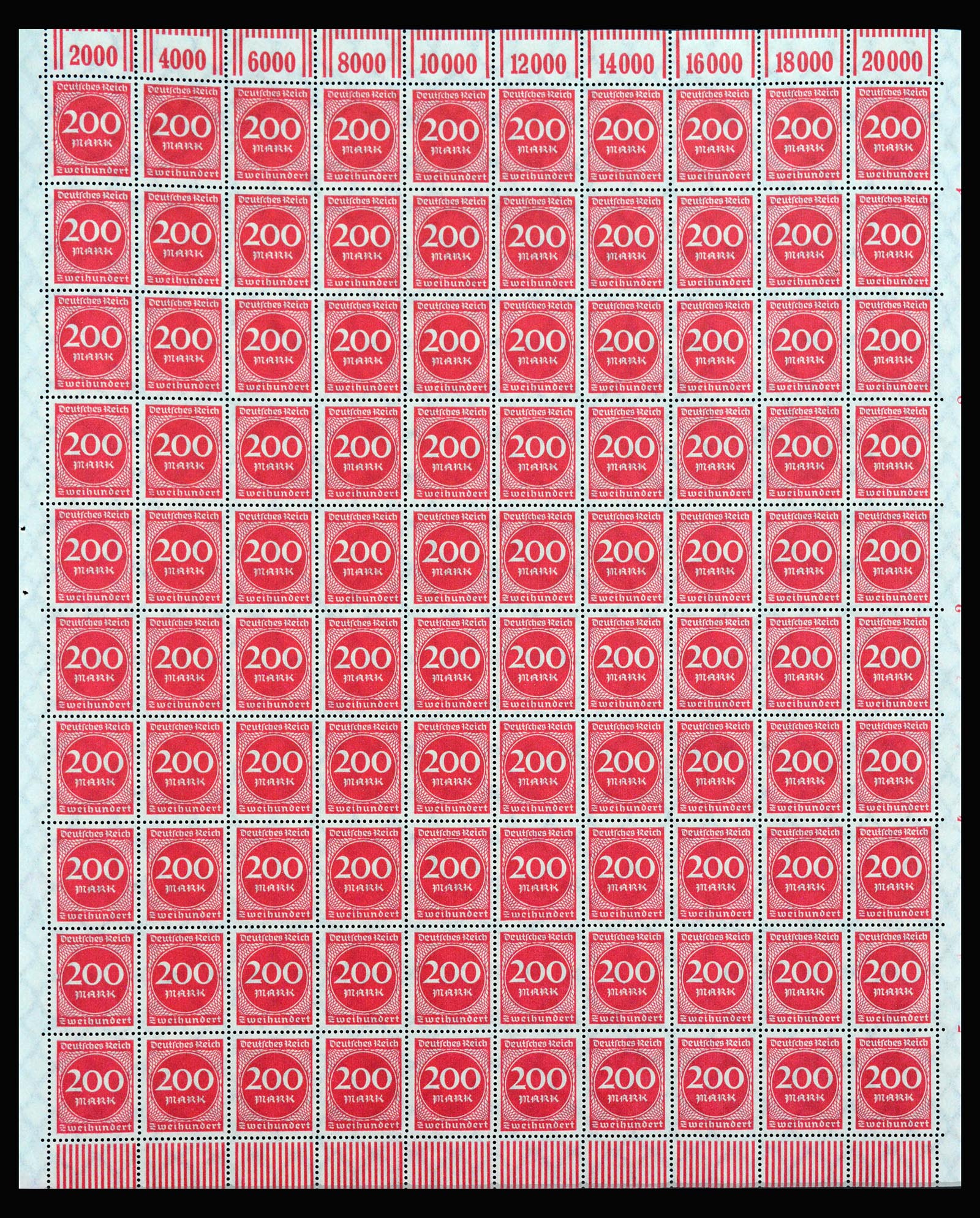 40161 0003 - Stamp collection 40161 German Reich complete inflasheets.