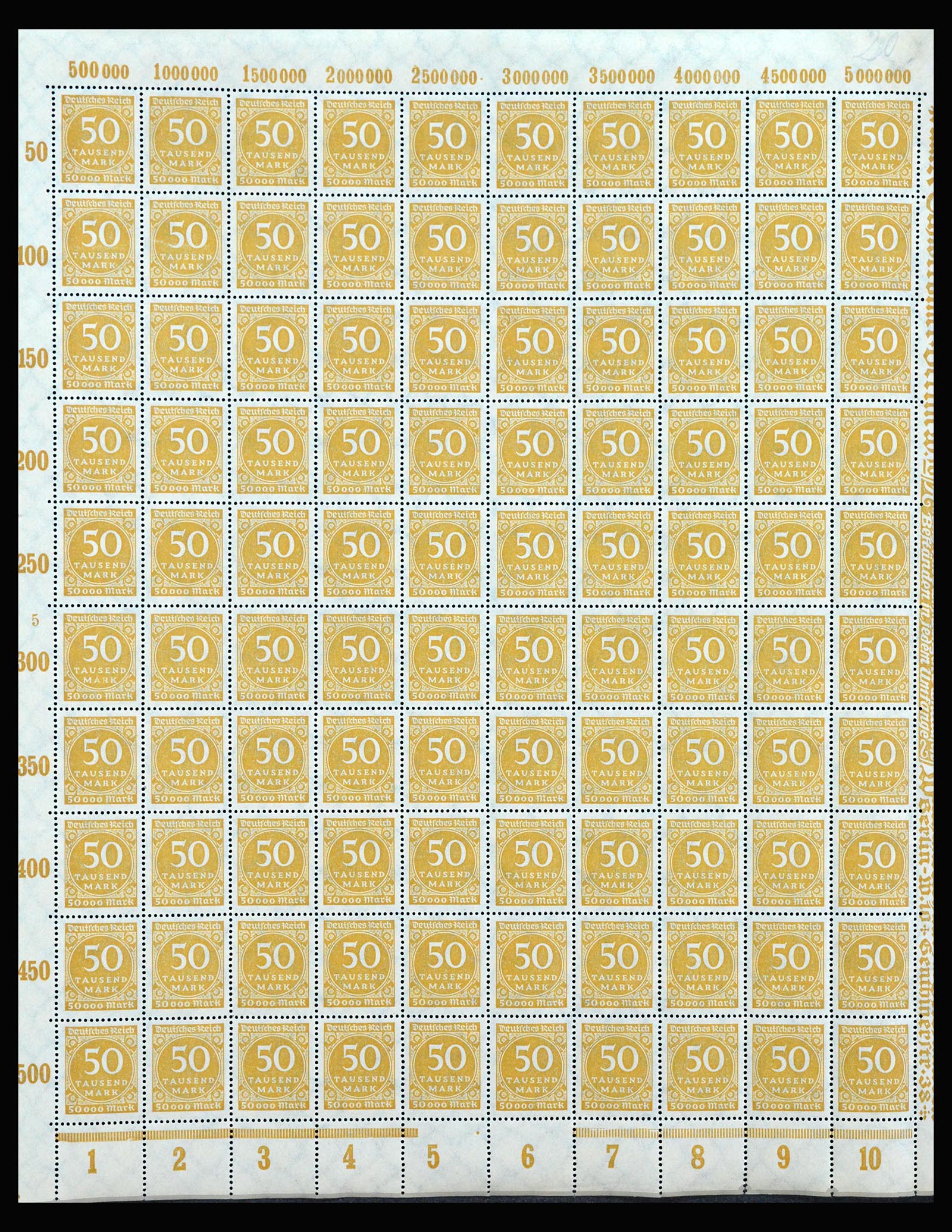 40161 0004 - Stamp collection 40161 German Reich complete inflasheets.