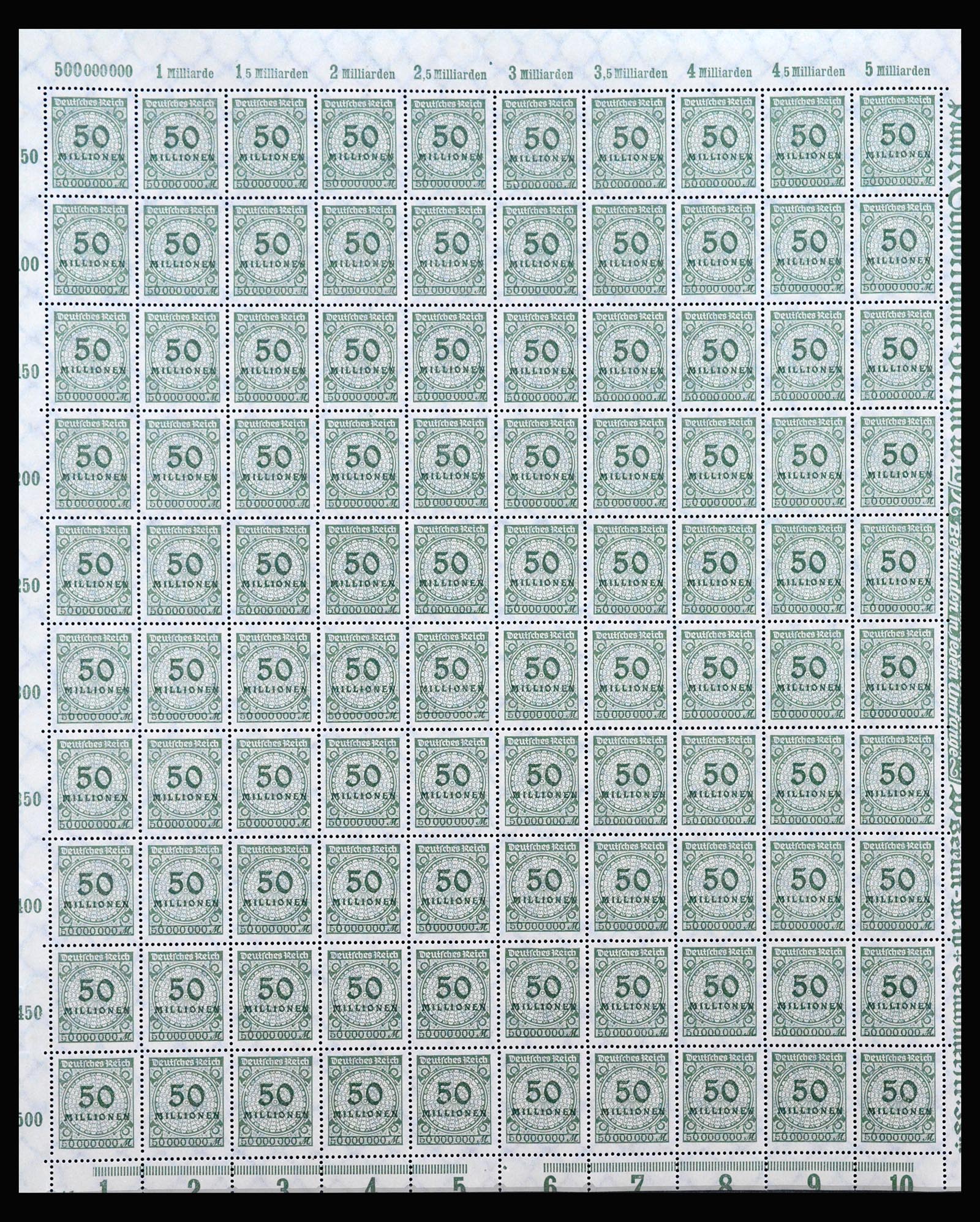 40161 0017 - Stamp collection 40161 German Reich complete inflasheets.