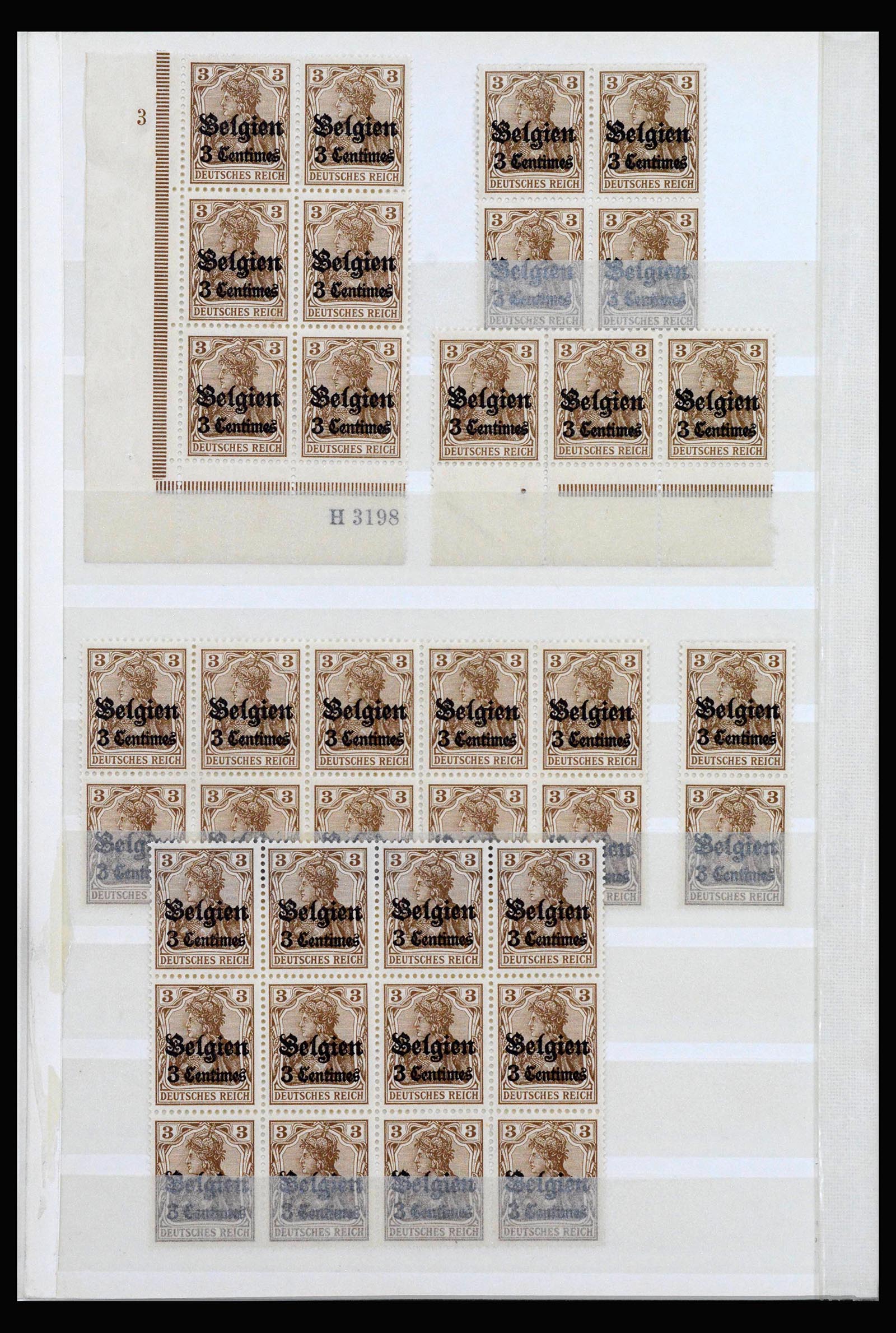 40162 0002 - Stamp collection 40162 German occupation in Belgium 1914-1916.