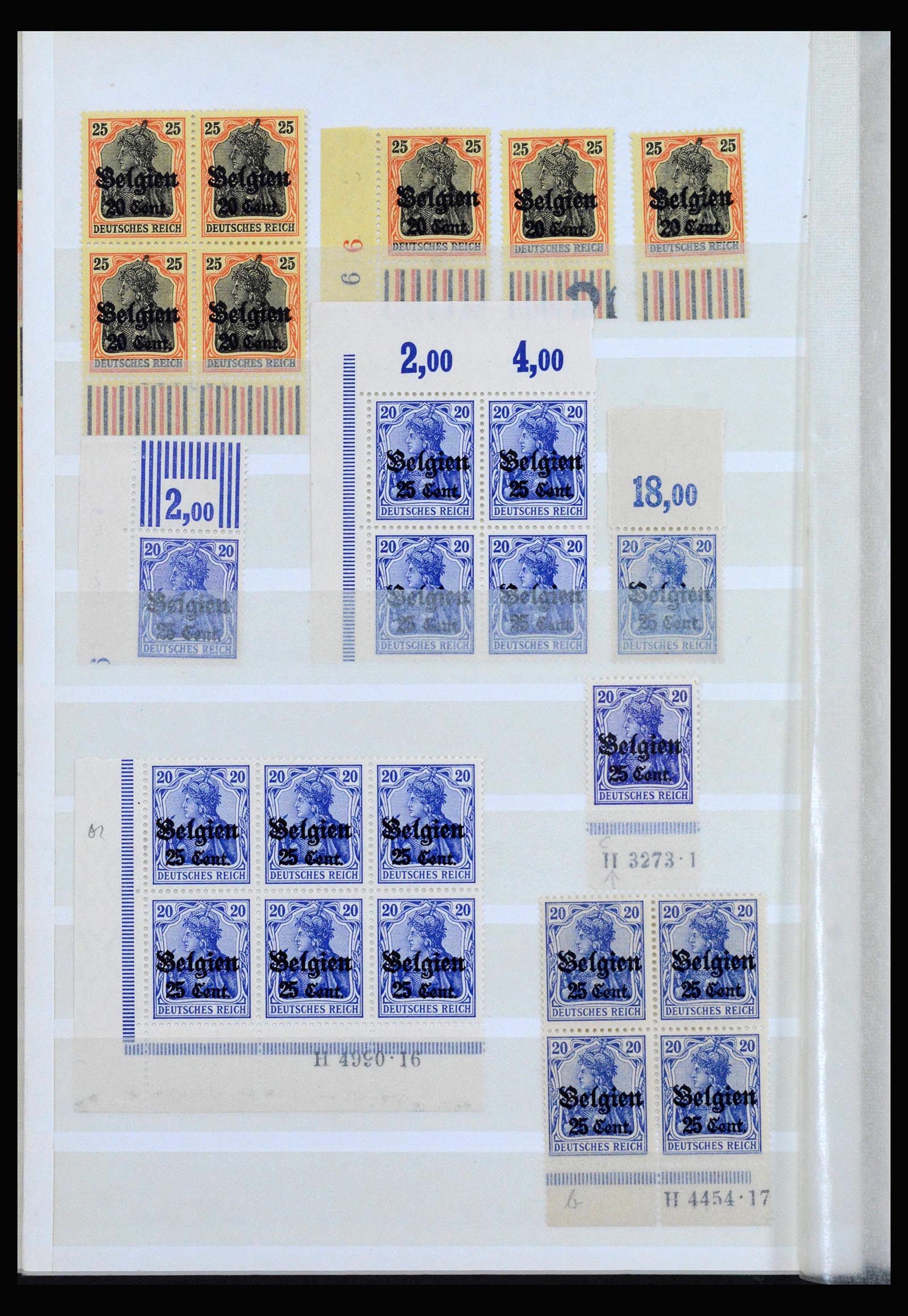 40162 0019 - Stamp collection 40162 German occupation in Belgium 1914-1916.