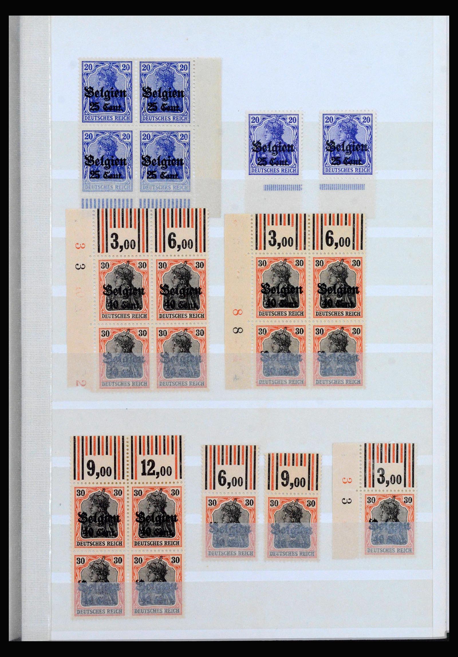 40162 0020 - Stamp collection 40162 German occupation in Belgium 1914-1916.