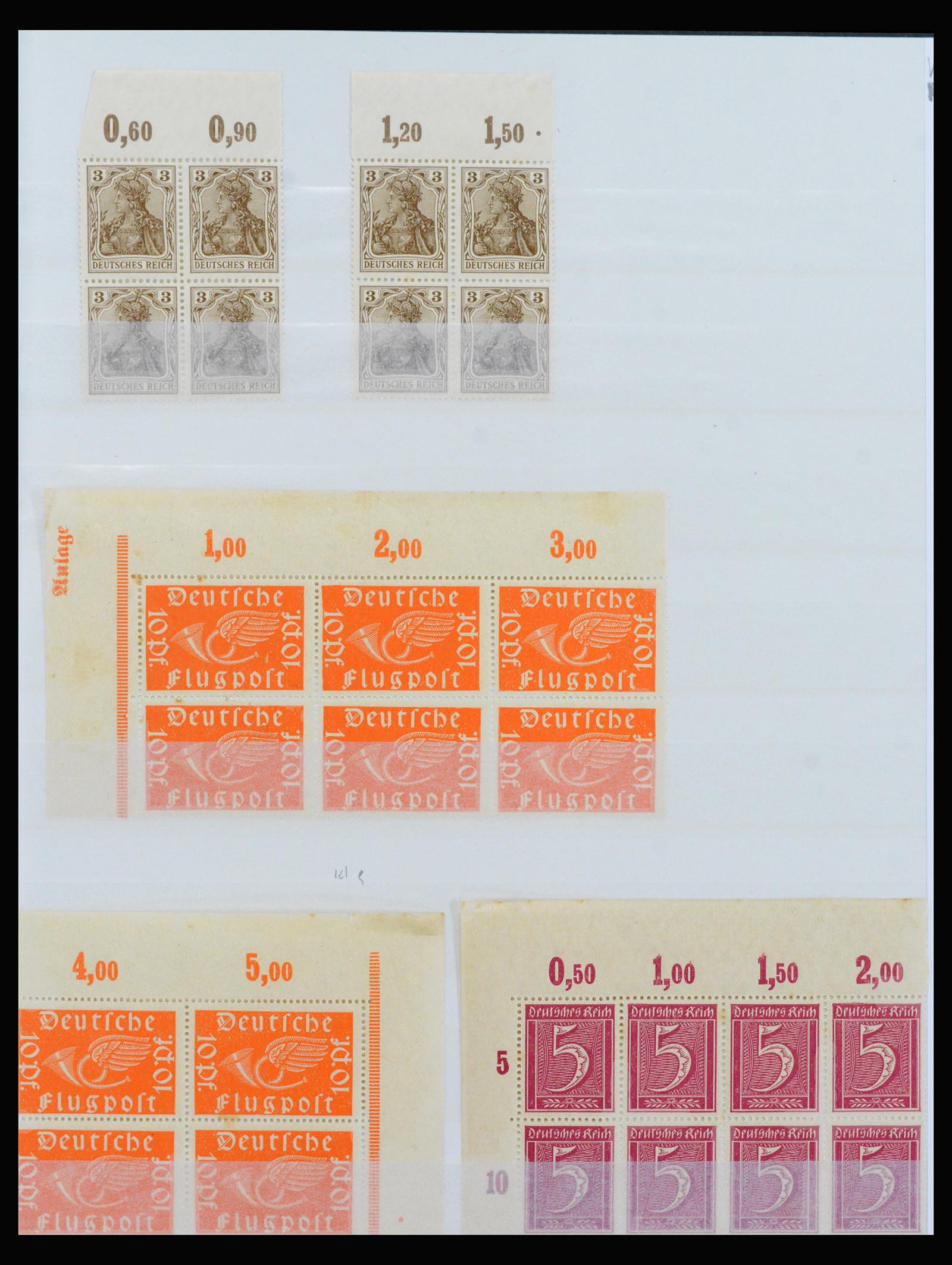 40163 0001 - Stamp collection 40163 German Reich MNH infla period.