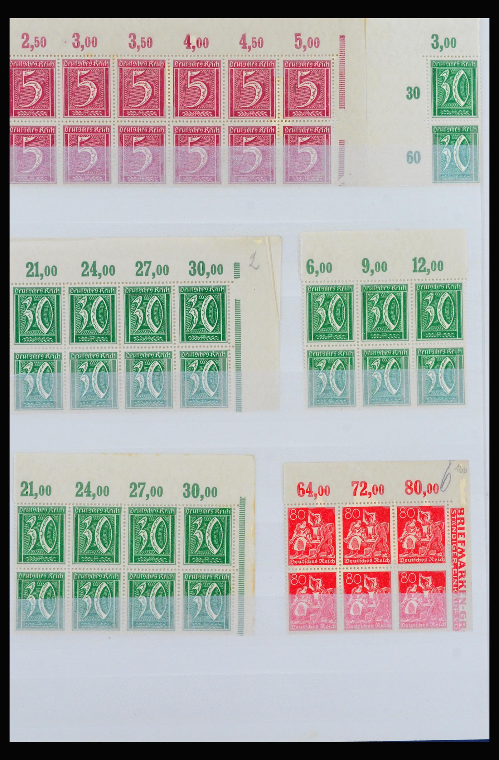 40163 0002 - Stamp collection 40163 German Reich MNH infla period.