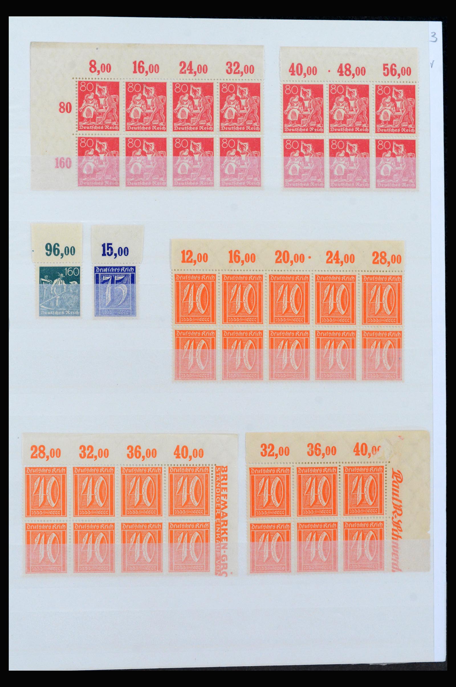 40163 0003 - Stamp collection 40163 German Reich MNH infla period.