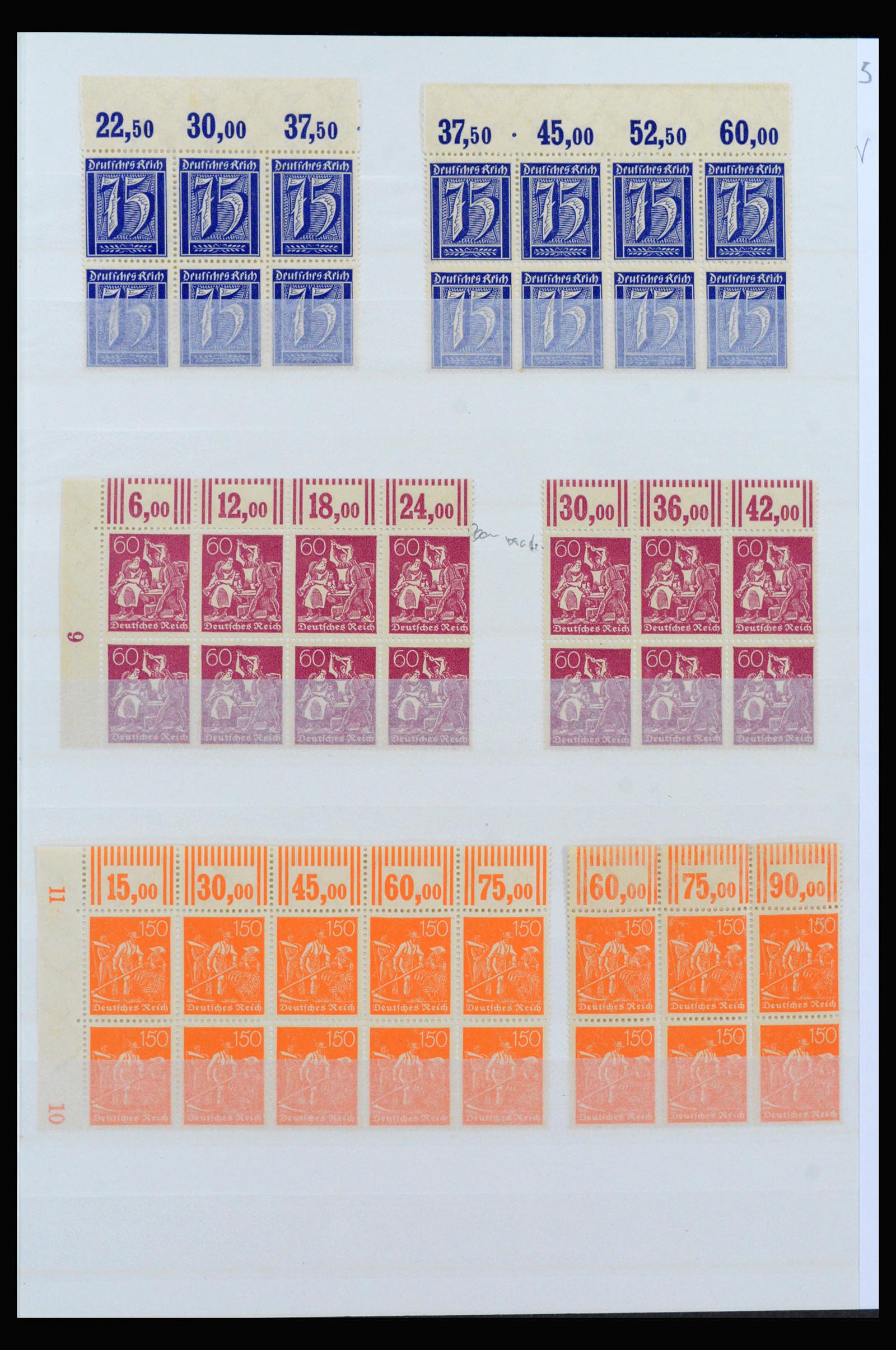 40163 0005 - Stamp collection 40163 German Reich MNH infla period.