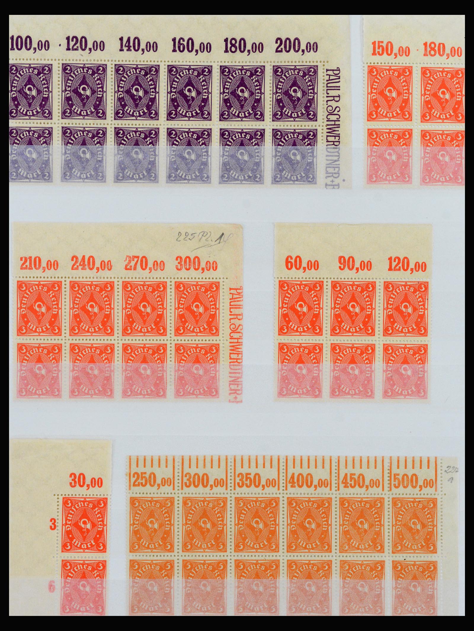 40163 0008 - Stamp collection 40163 German Reich MNH infla period.