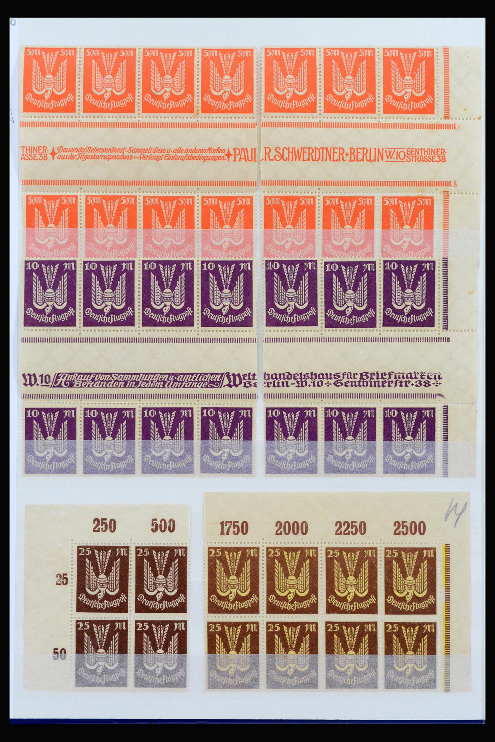 40163 0010 - Stamp collection 40163 German Reich MNH infla period.