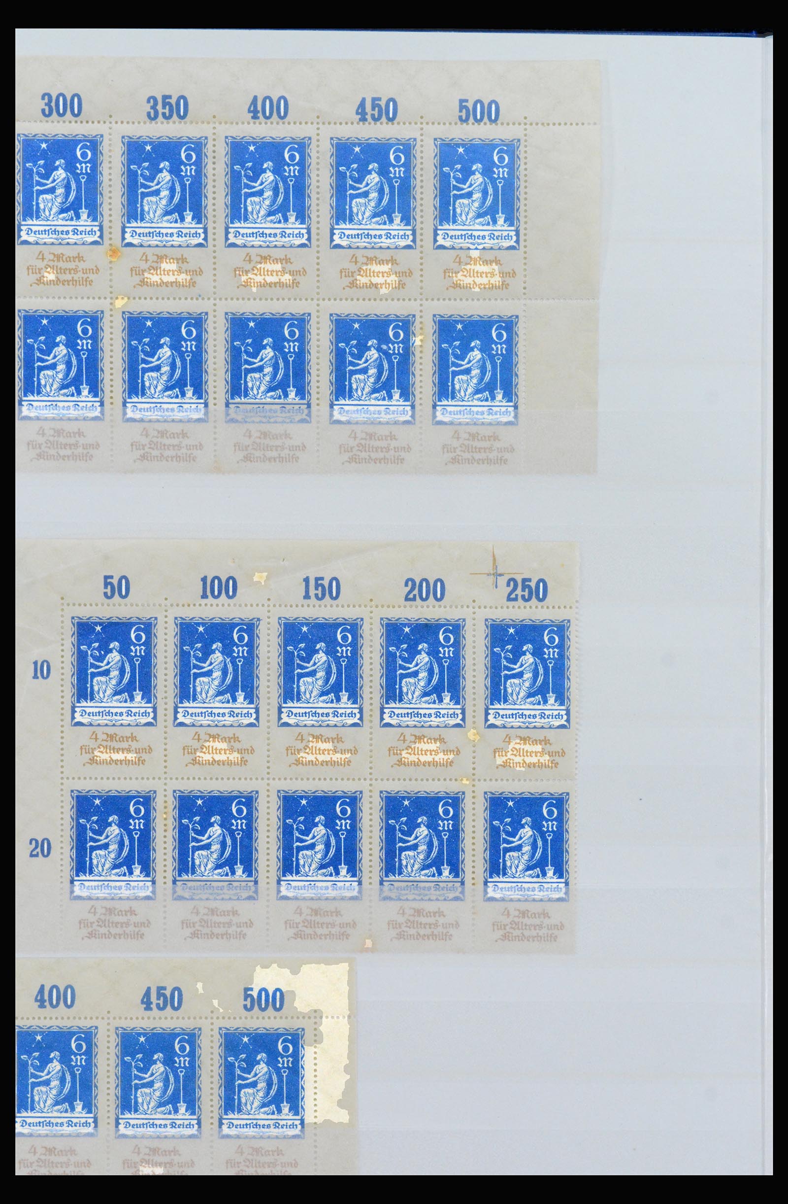 40163 0012 - Stamp collection 40163 German Reich MNH infla period.