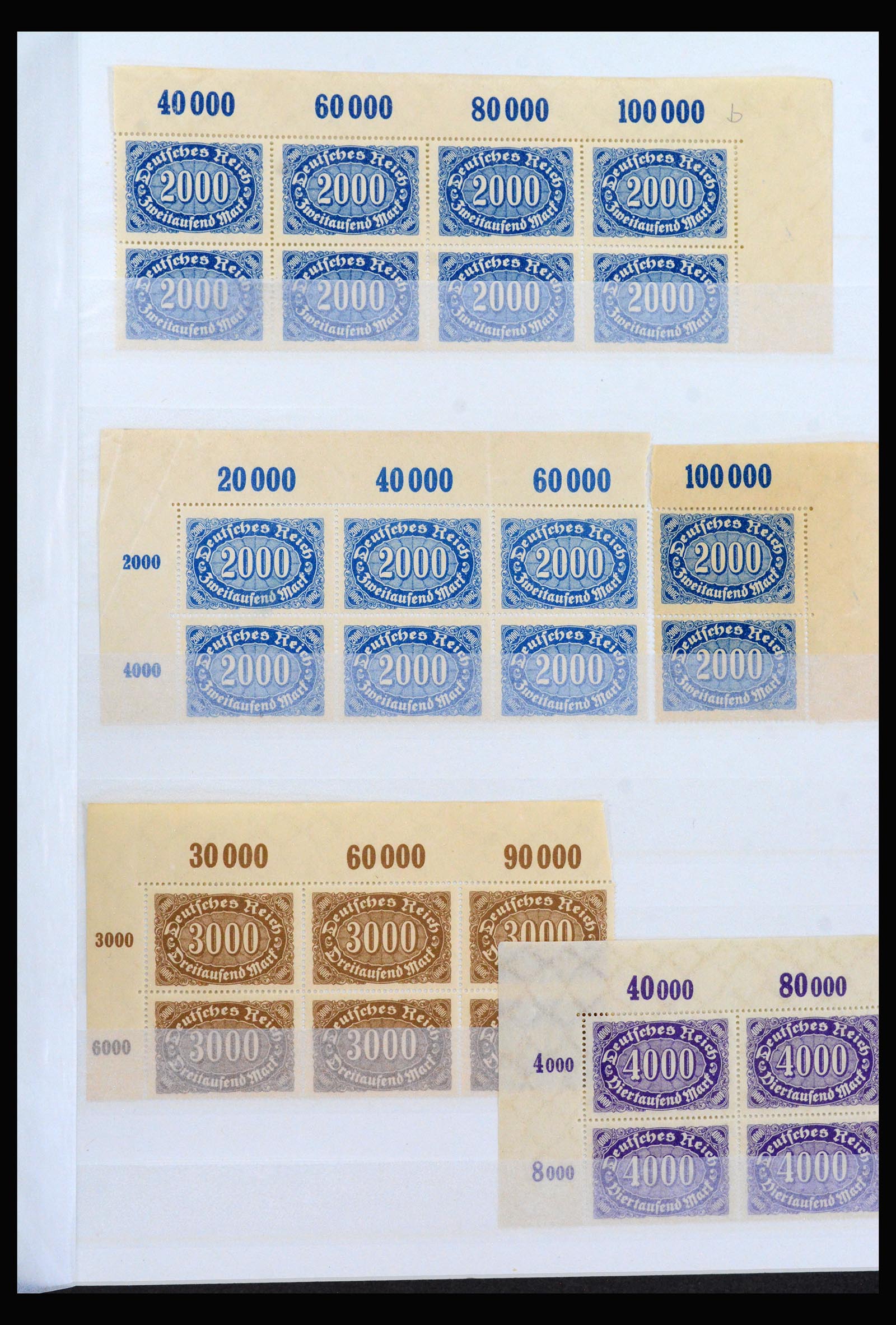 40163 0017 - Stamp collection 40163 German Reich MNH infla period.