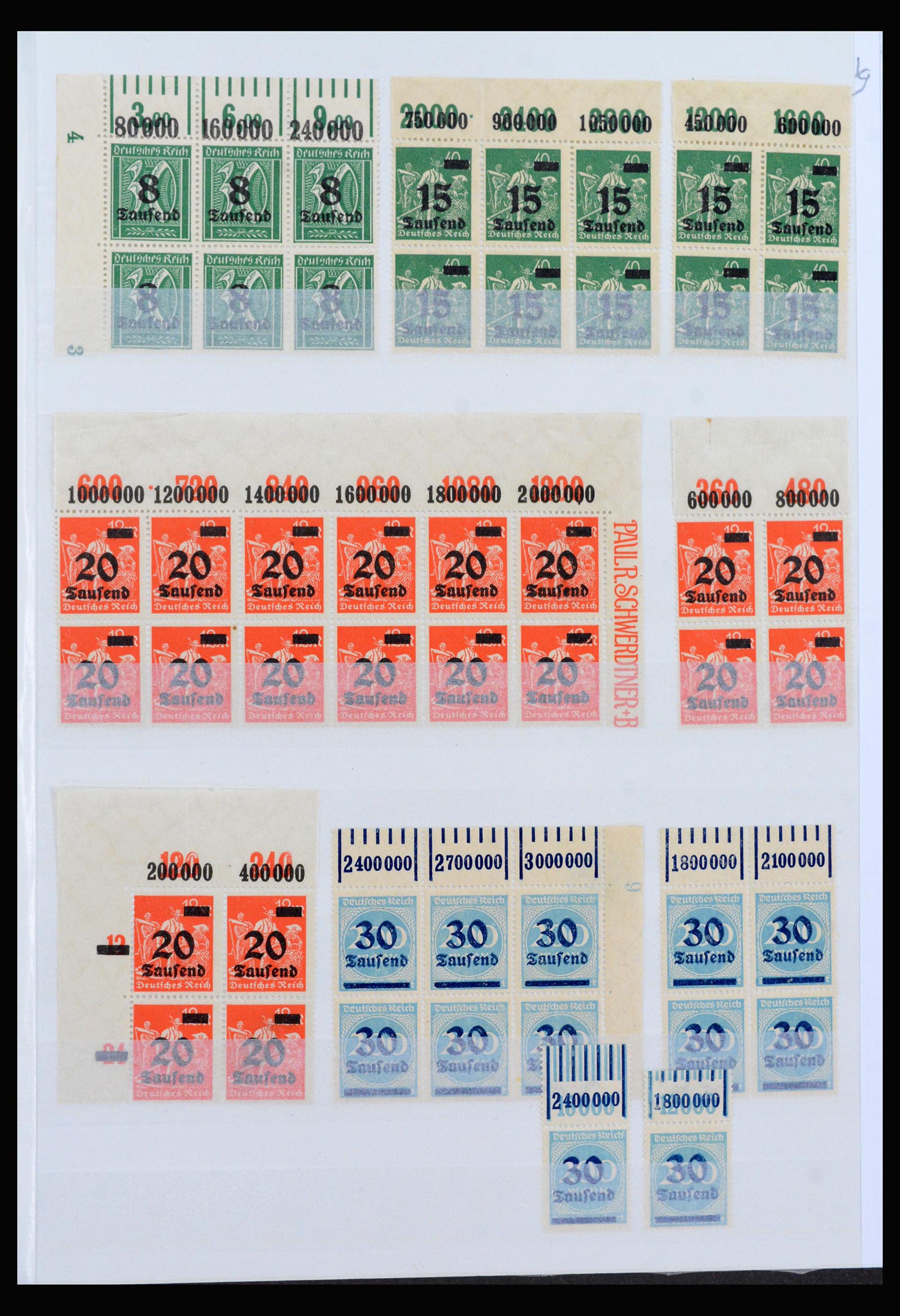 40163 0019 - Stamp collection 40163 German Reich MNH infla period.