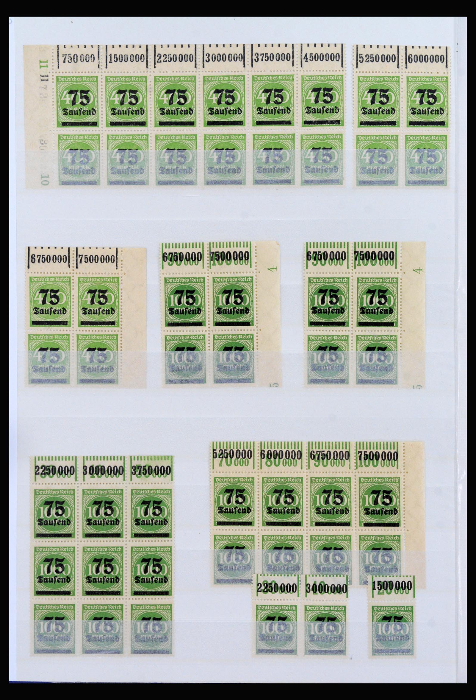 40163 0020 - Stamp collection 40163 German Reich MNH infla period.