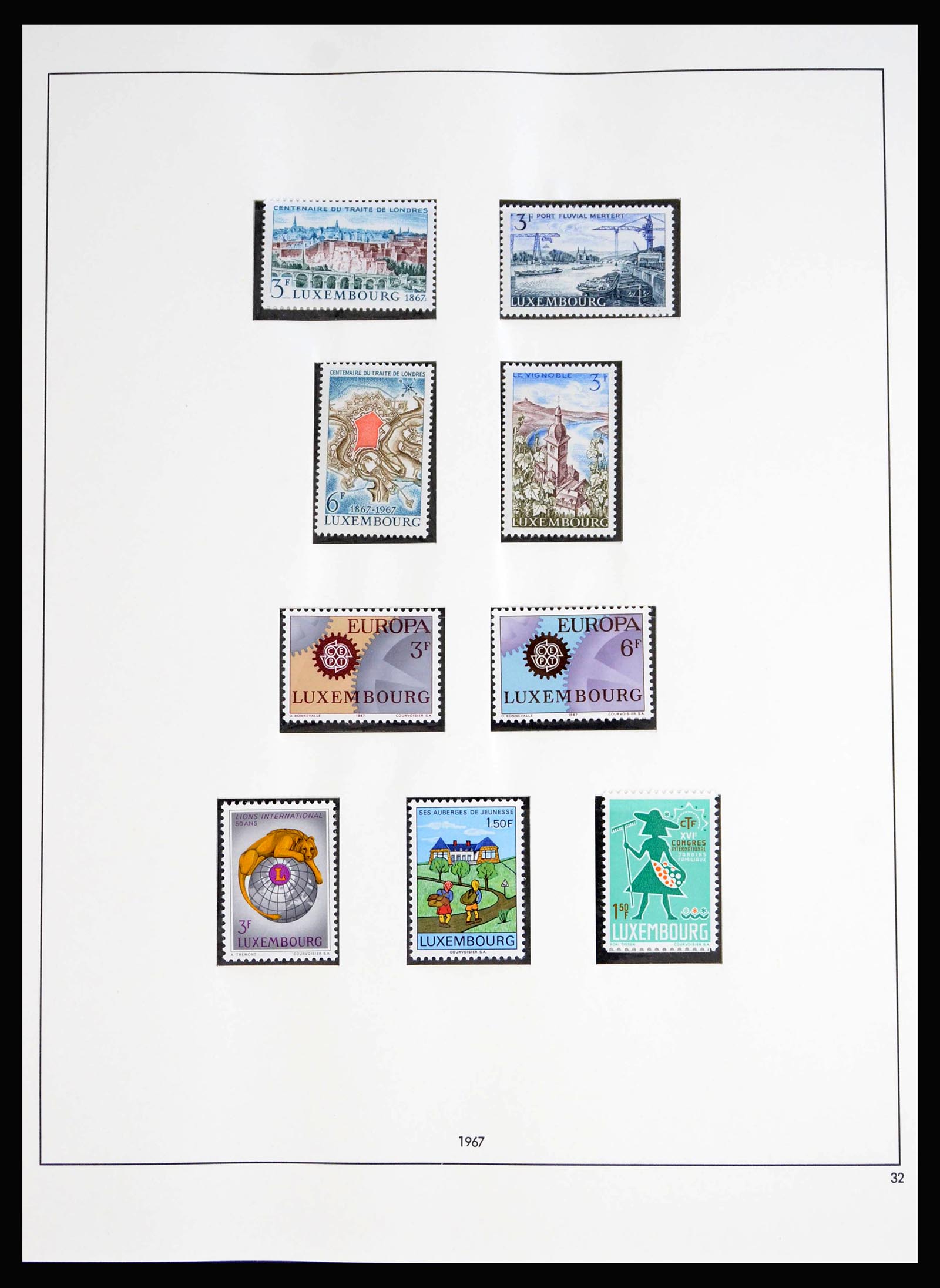 40166 0001 - Stamp collection 40166 Luxembourg 1967-2016.