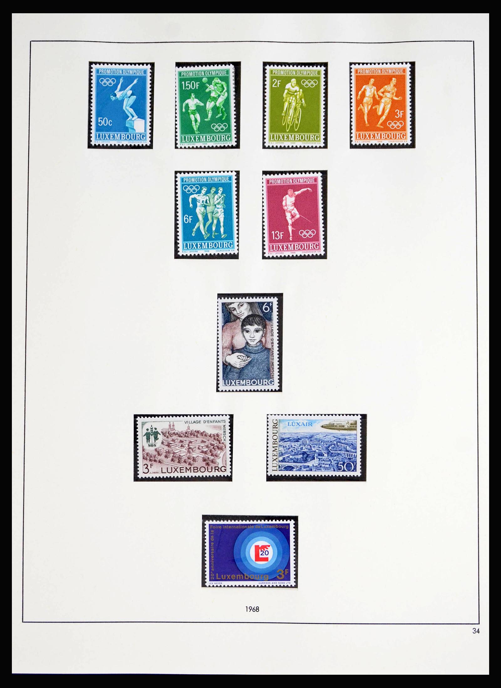 40166 0003 - Stamp collection 40166 Luxembourg 1967-2016.