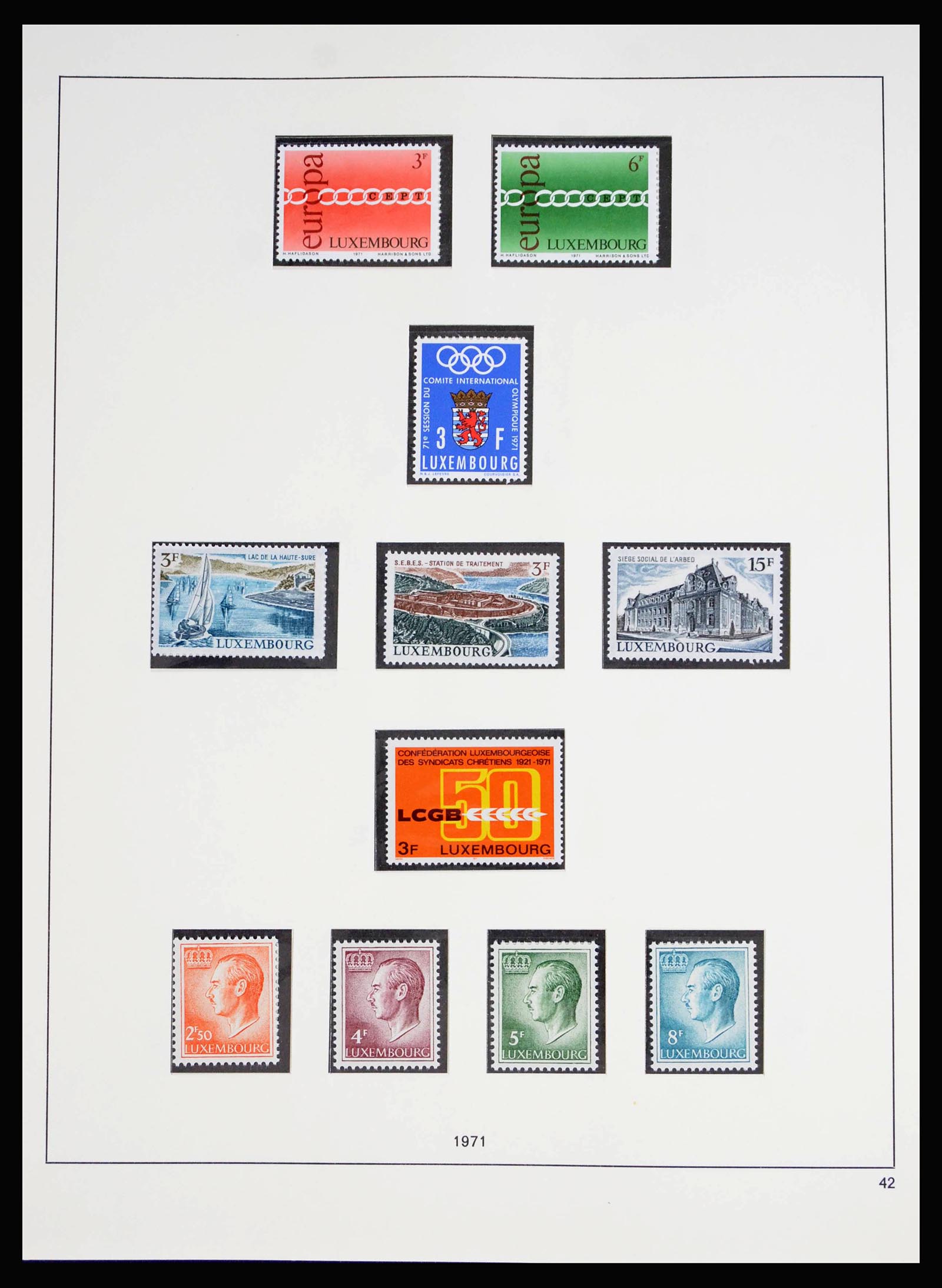 40166 0011 - Stamp collection 40166 Luxembourg 1967-2016.