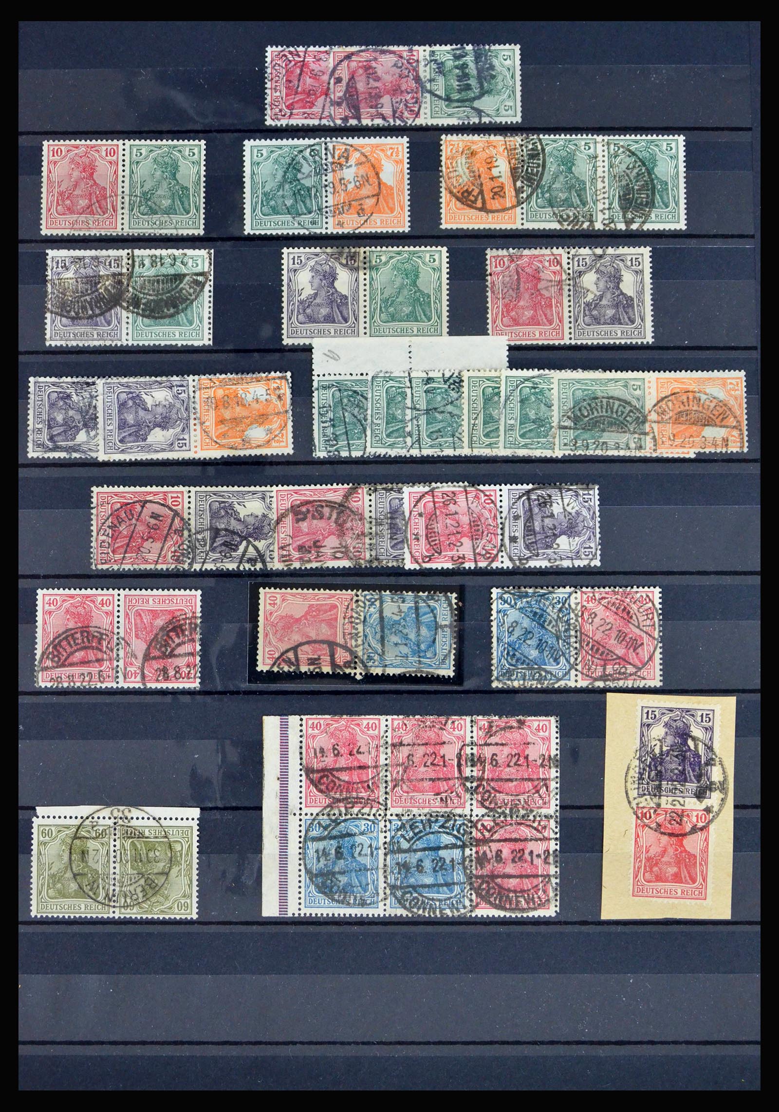 40169 0001 - Stamp collection 40169 German Reich combinations 1916-1941.