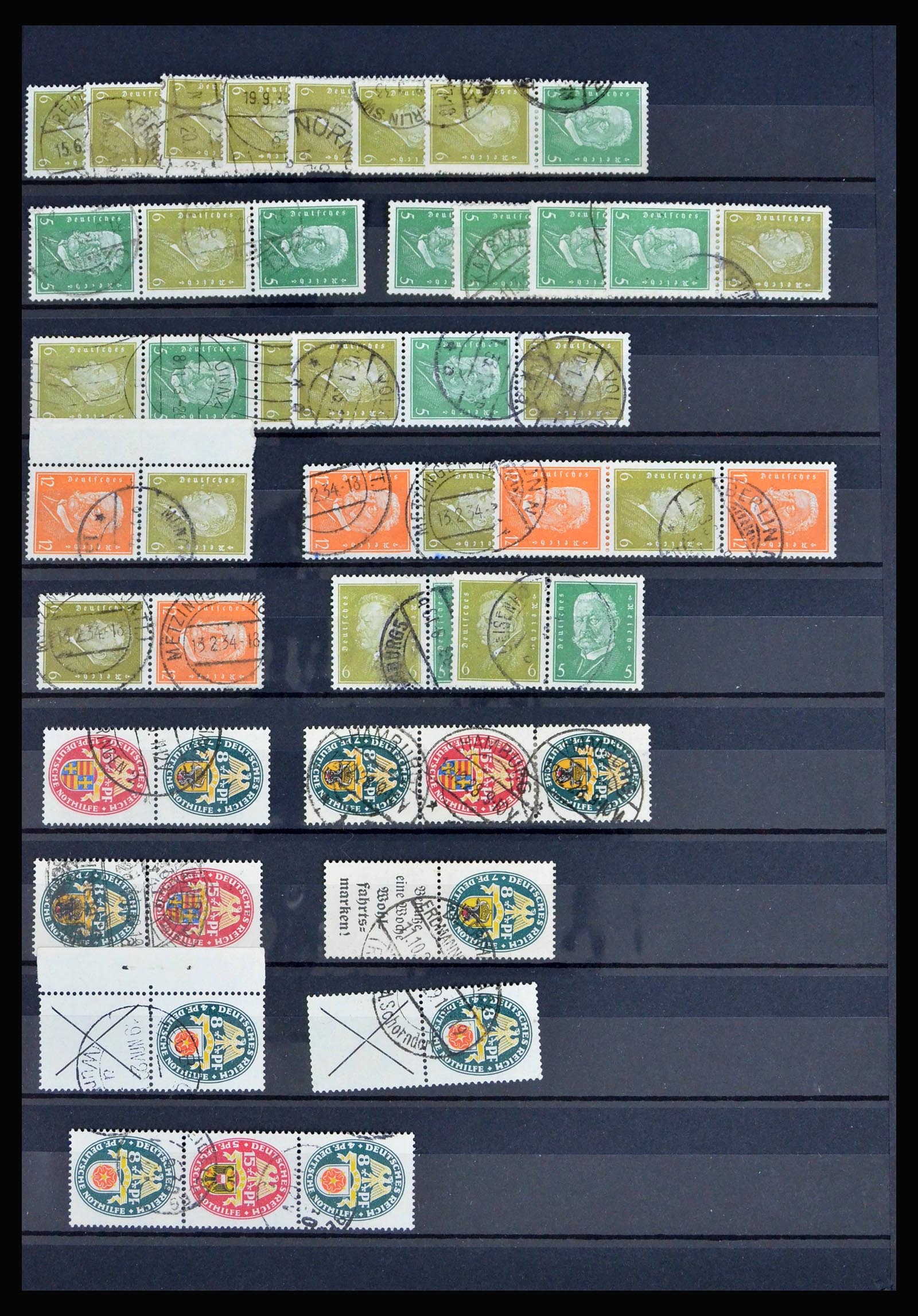 40169 0003 - Stamp collection 40169 German Reich combinations 1916-1941.