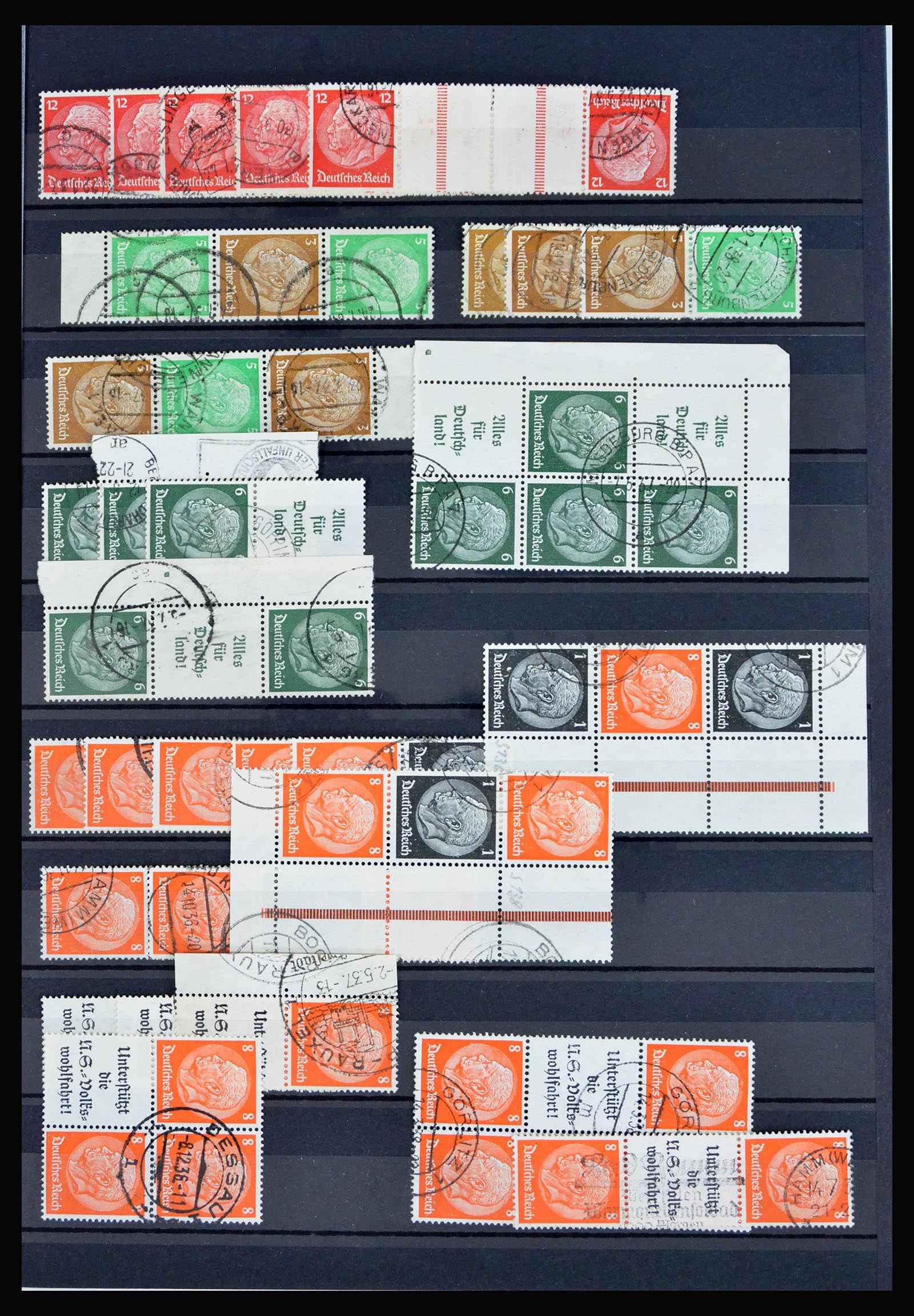 40169 0009 - Stamp collection 40169 German Reich combinations 1916-1941.