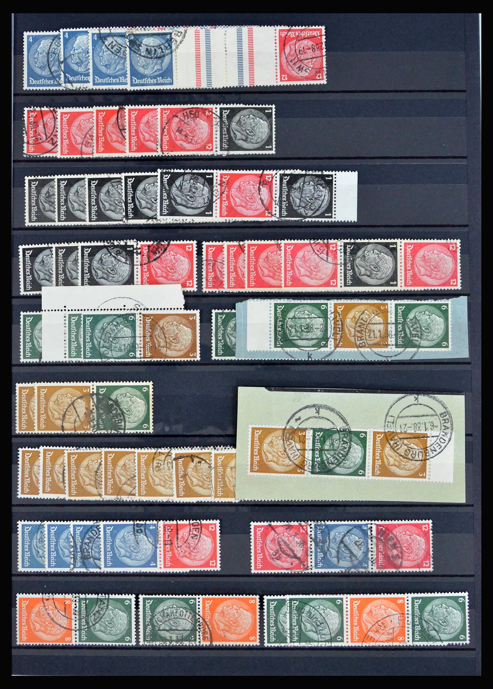 40169 0011 - Stamp collection 40169 German Reich combinations 1916-1941.