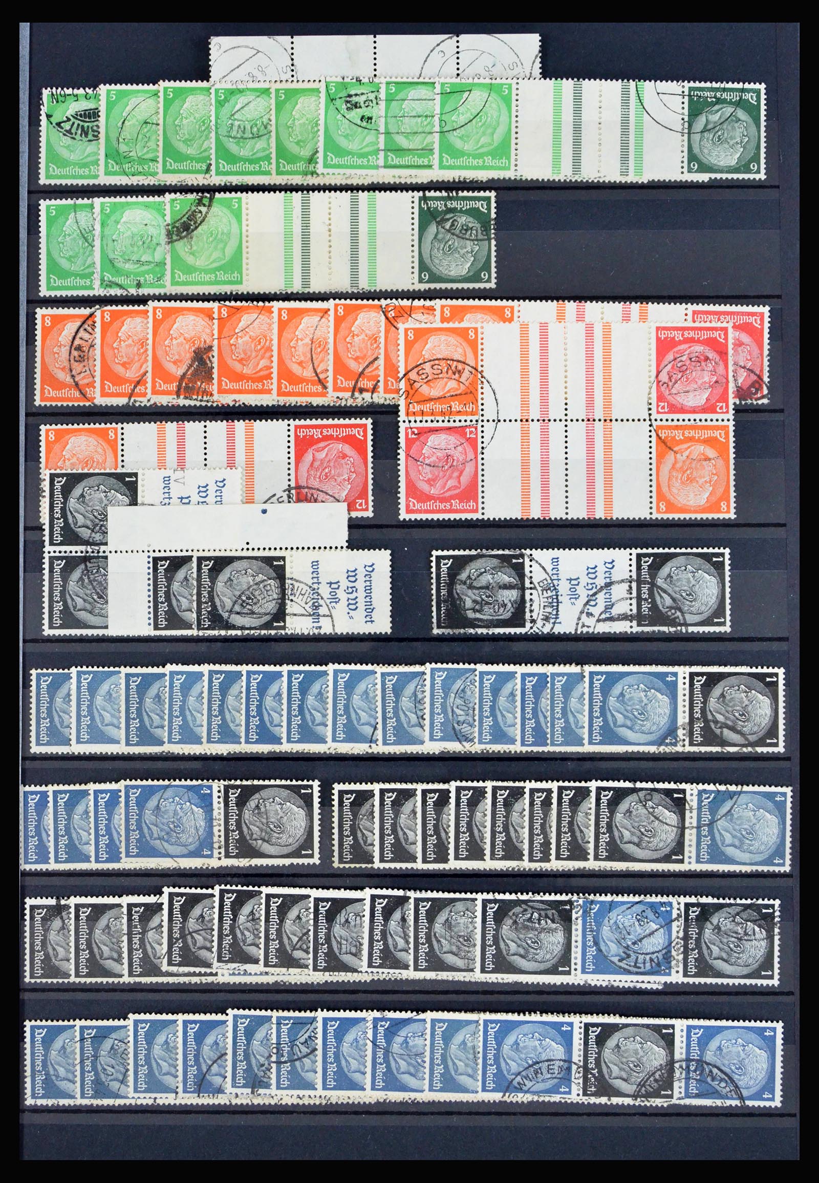 40169 0013 - Stamp collection 40169 German Reich combinations 1916-1941.