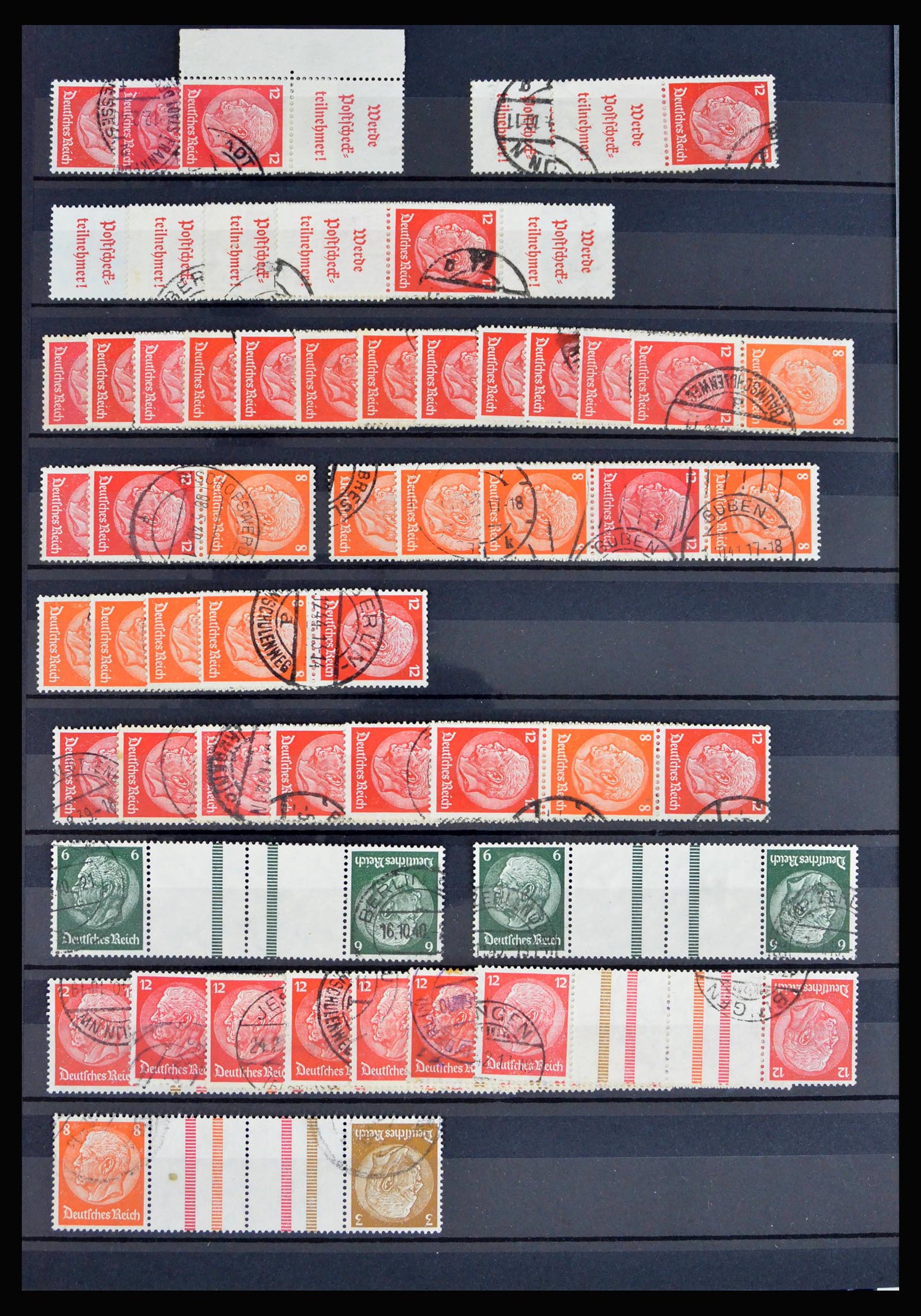 40169 0016 - Stamp collection 40169 German Reich combinations 1916-1941.