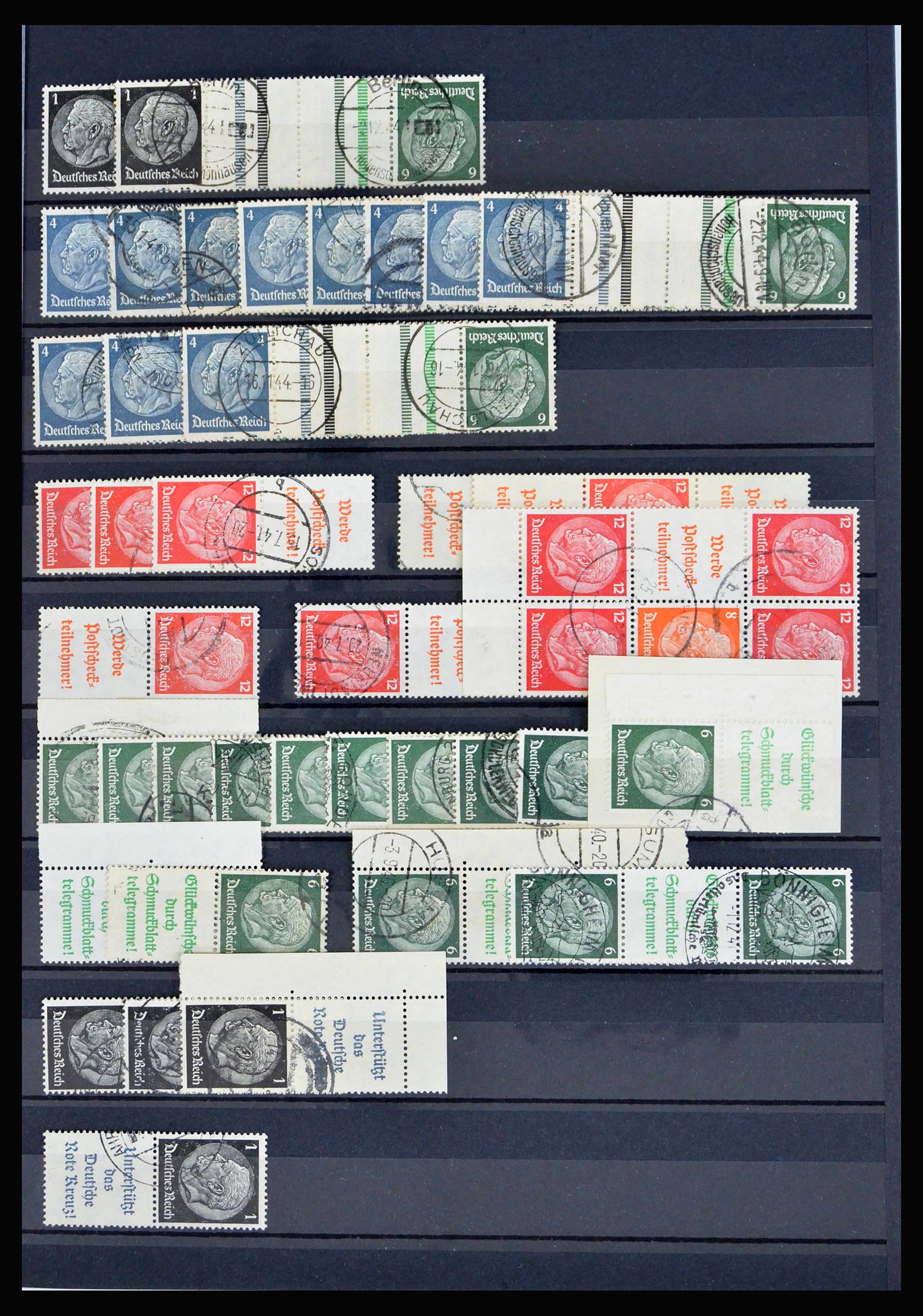 40169 0017 - Stamp collection 40169 German Reich combinations 1916-1941.