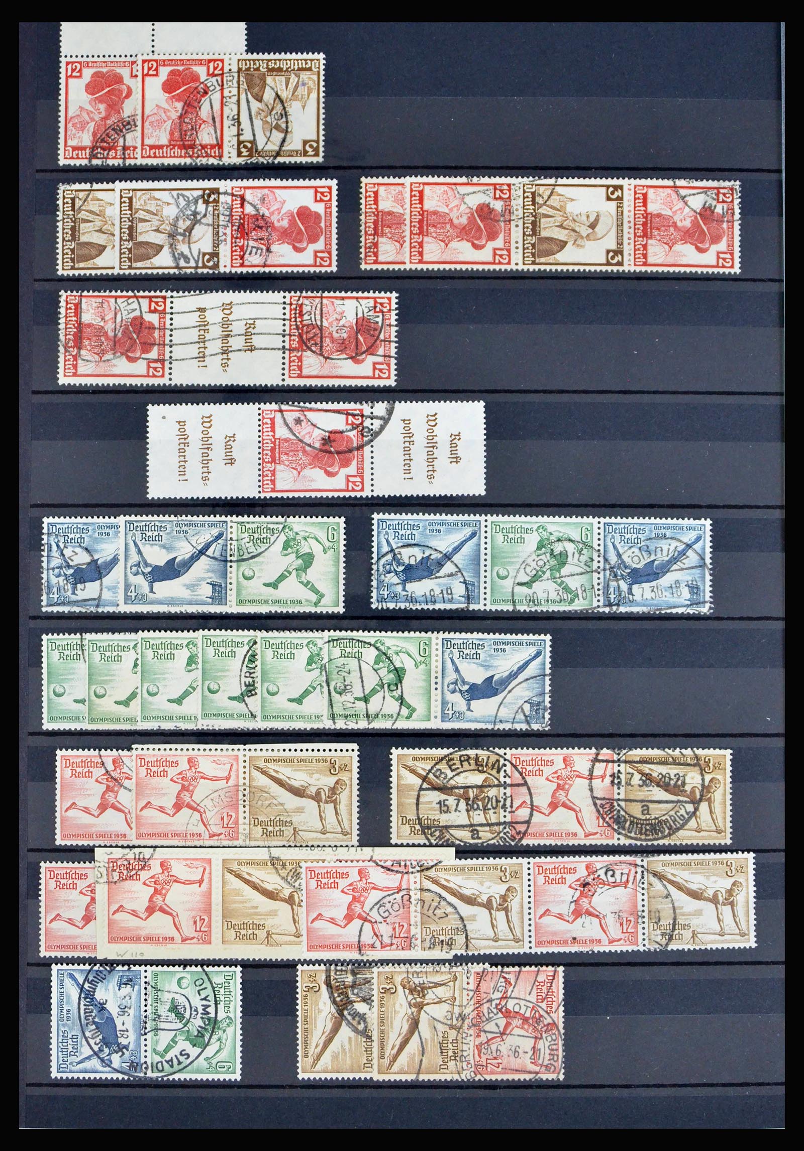 40169 0020 - Stamp collection 40169 German Reich combinations 1916-1941.