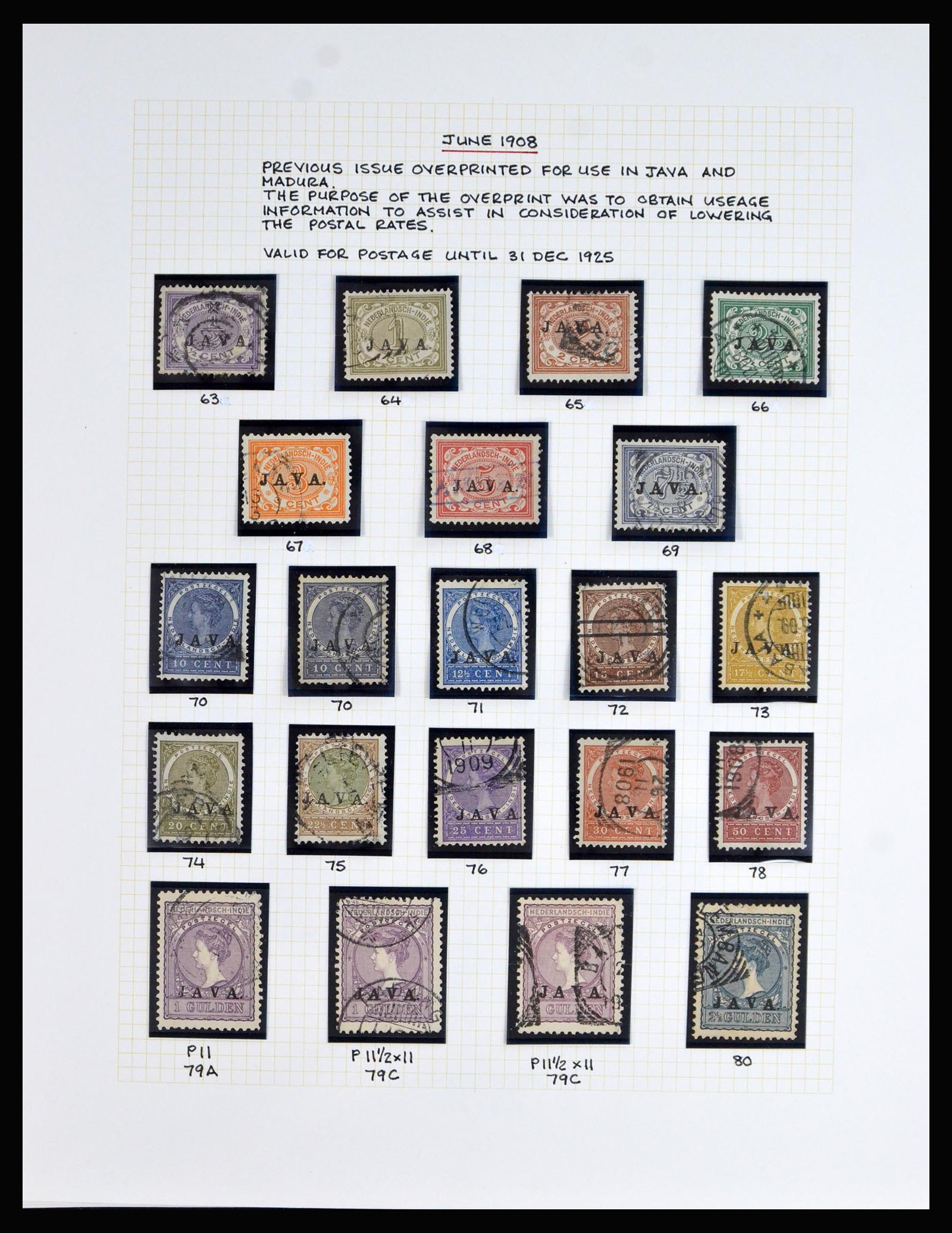 40170 0015 - Stamp collection 40170 Netherlands Indies specialised 1864-1948.