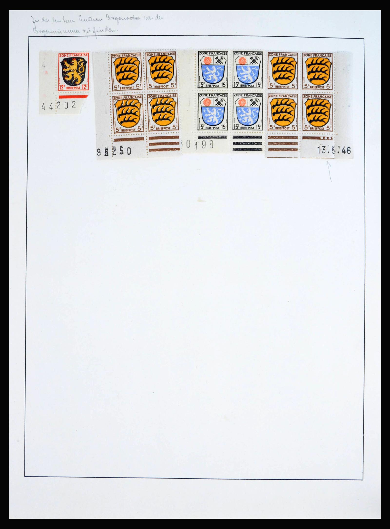 40171 0013 - Postzegelverzameling 40171 Franse Zone Baden 1945-1948.