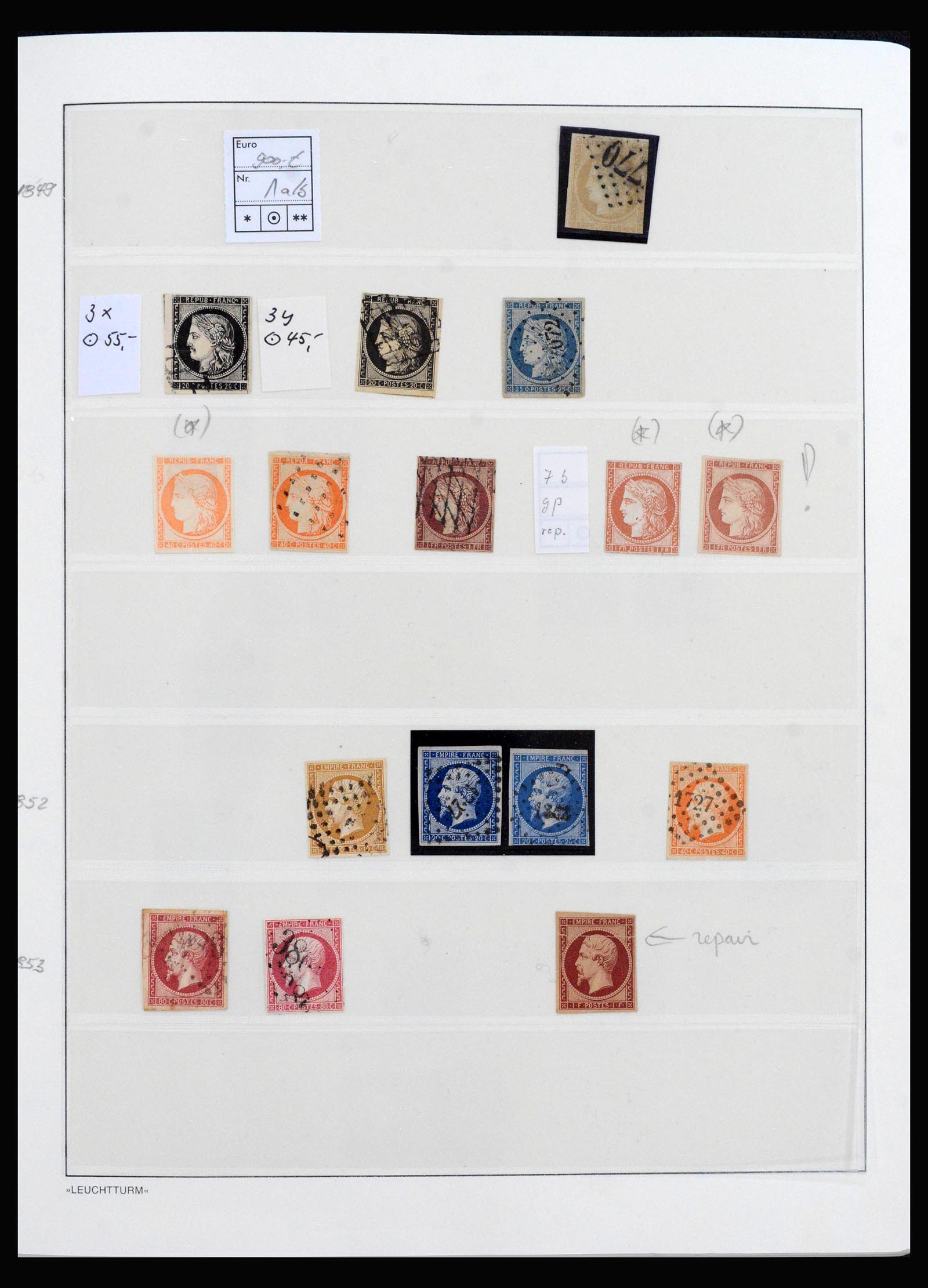 40172 0001 - Stamp collection 40172 France 1849-1944.