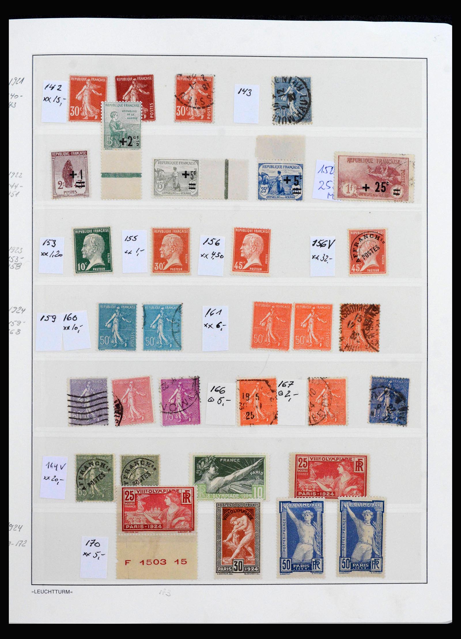 40172 0008 - Stamp collection 40172 France 1849-1944.