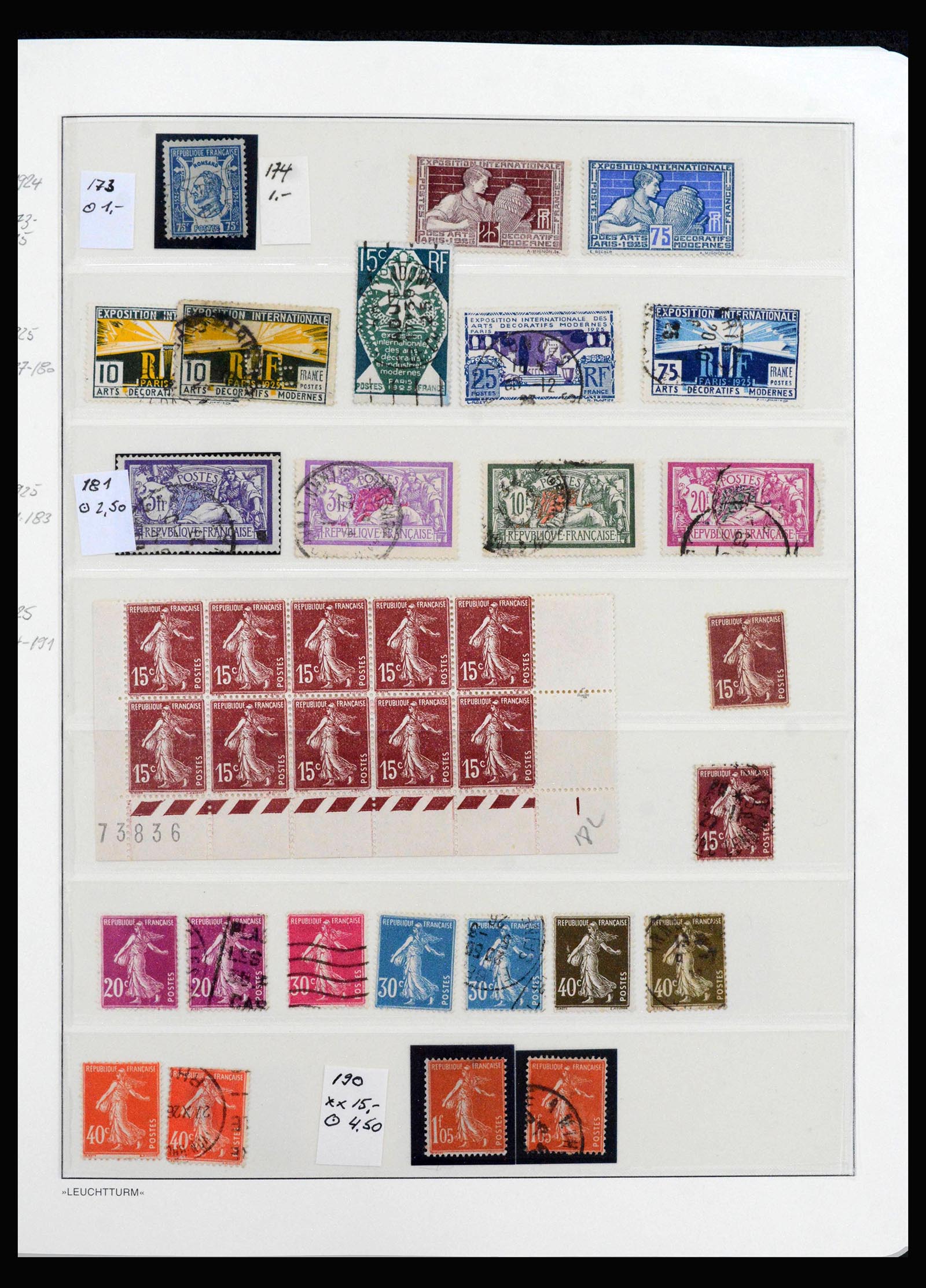 40172 0009 - Stamp collection 40172 France 1849-1944.