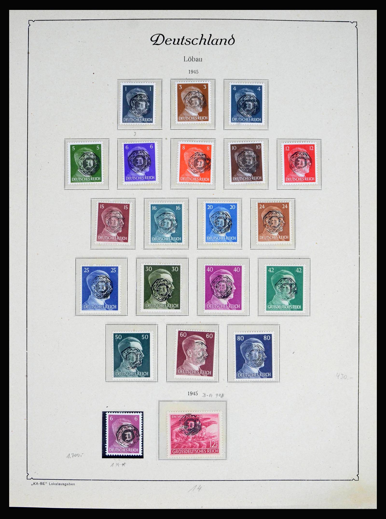 40174 0007 - Stamp collection 40174 Germany localpost 1945-1946.