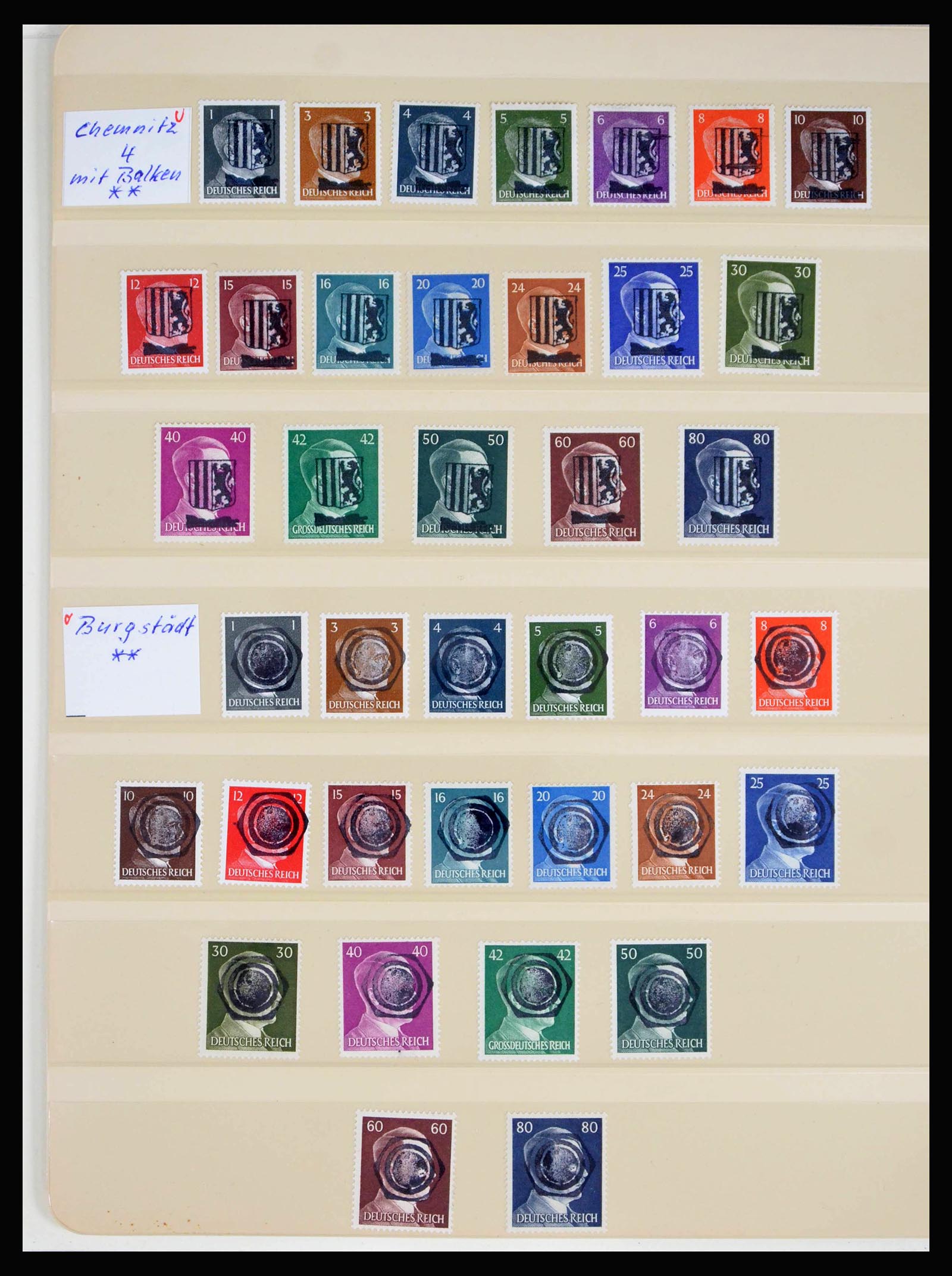 40174 0013 - Stamp collection 40174 Germany localpost 1945-1946.