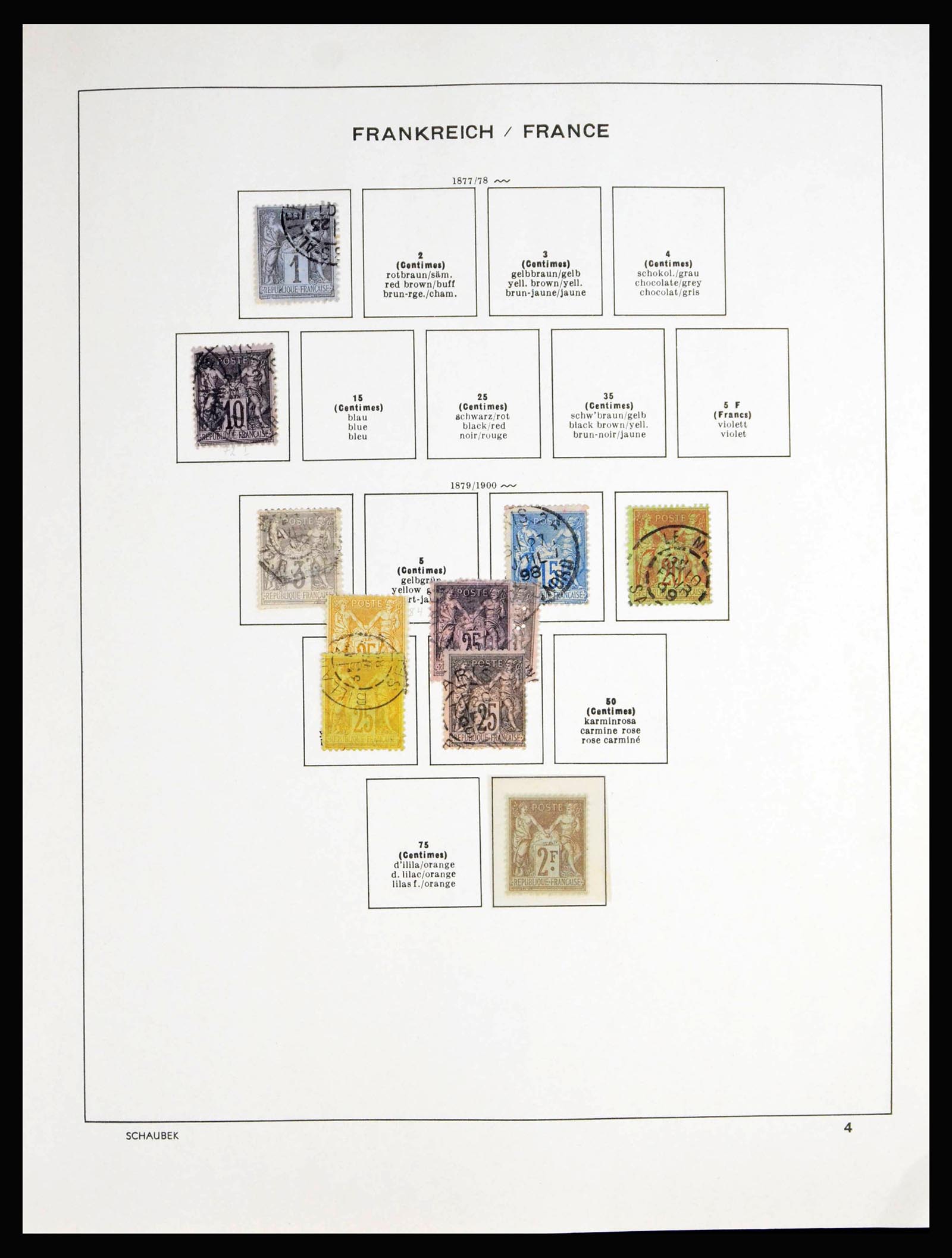 40182 0004 - Stamp collection 40182 France 1849-1980.